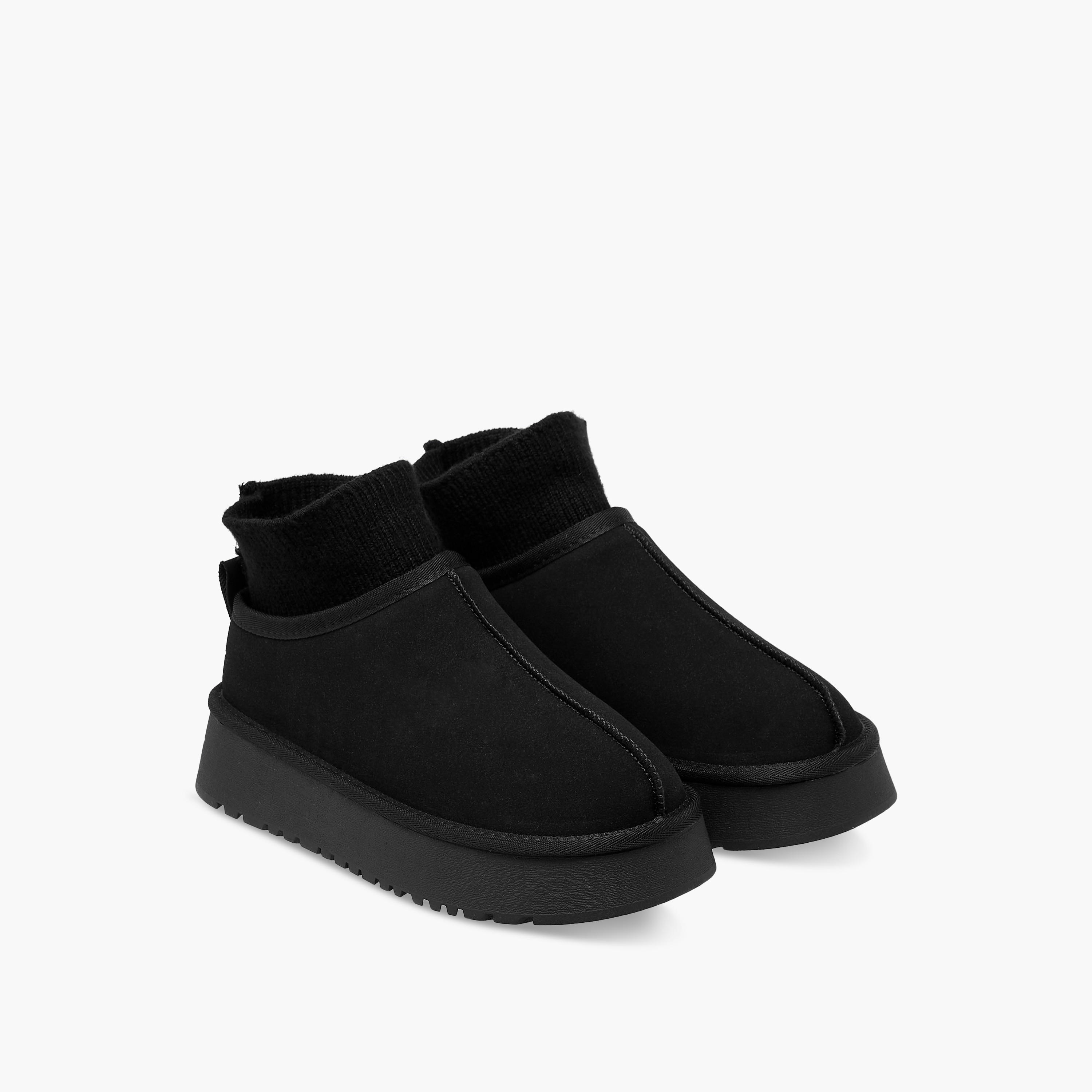Flora Bella Women Ribbed Cuff Ankle Boots-women-shoes-boots-image-1
