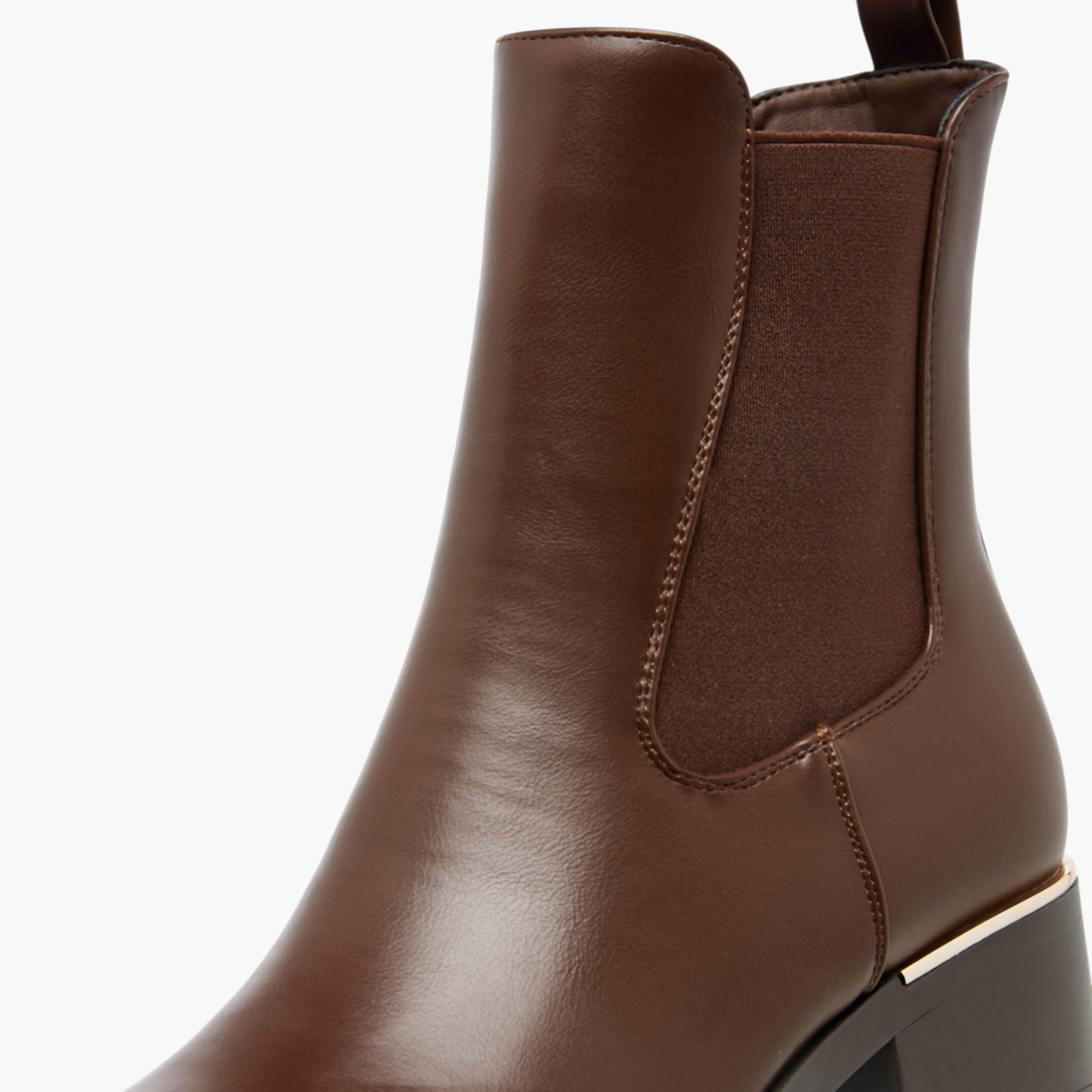 Flora Bella Solid Ankle Boots with Zip Closure-women-shoes-boots-image-4