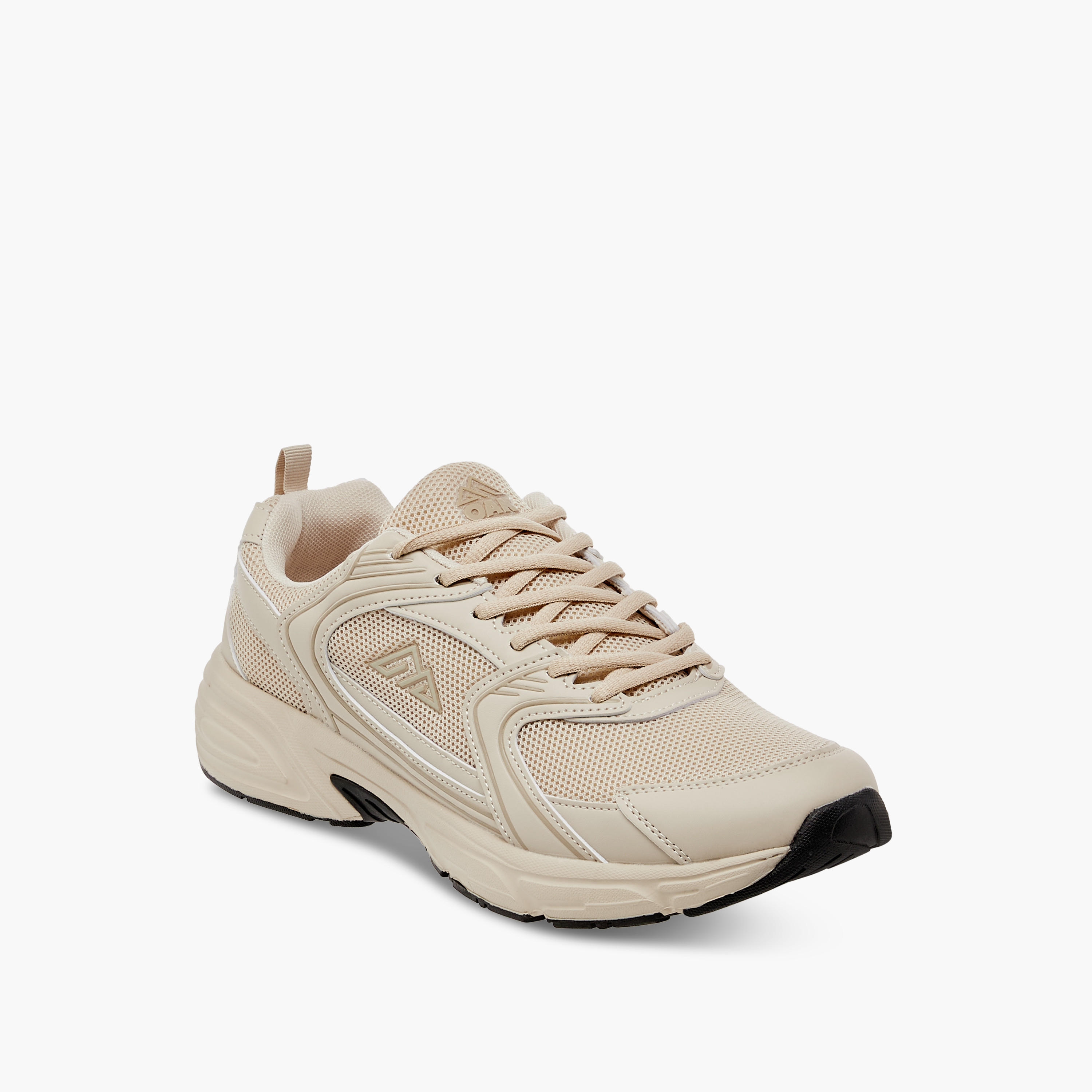 Oaklan by Shoexpress Mesh Panelled Sports Shoes with Lace-Up Closure-sports-men-shoes-image-2
