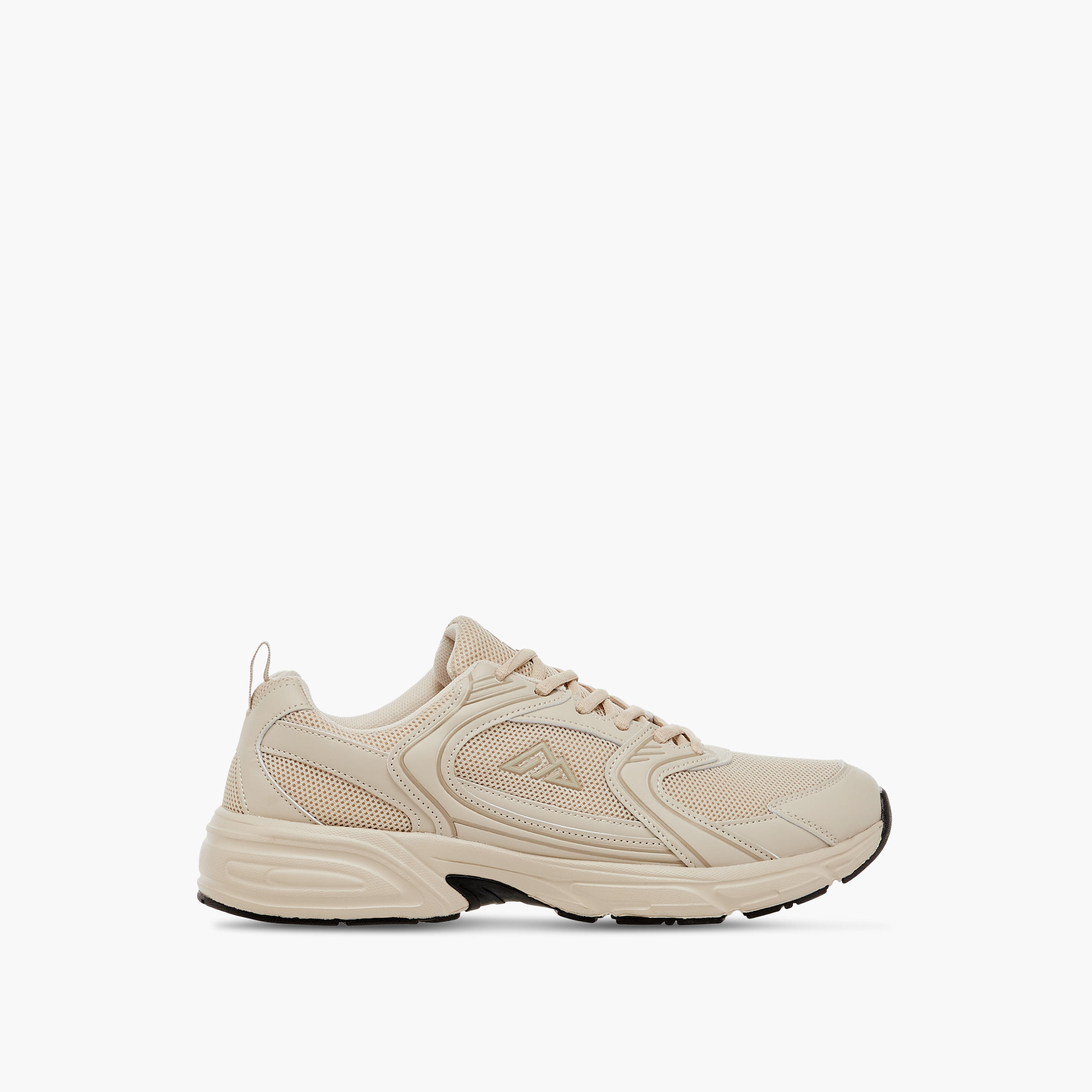 Oaklan by Shoexpress Mesh Panelled Sports Shoes with Lace-Up Closure-sports-men-shoes-image-3