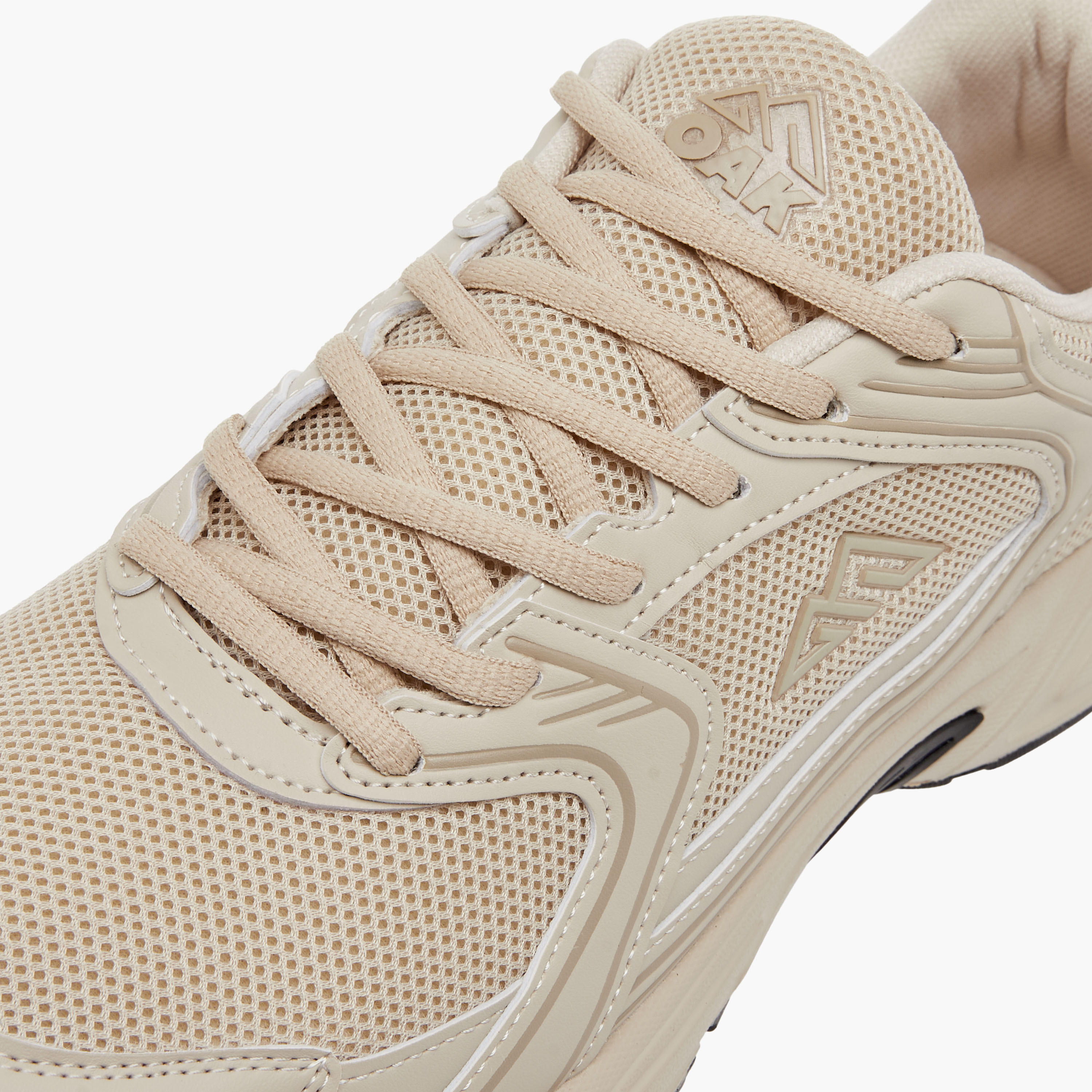 Oaklan by Shoexpress Mesh Panelled Sports Shoes with Lace-Up Closure-sports-men-shoes-image-4