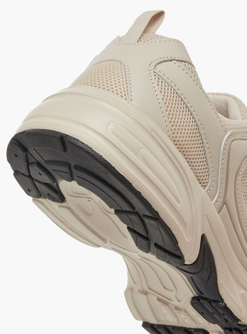 Oaklan by Shoexpress Mesh Panelled Sports Shoes with Lace-Up Closure-sports-men-shoes-image-5