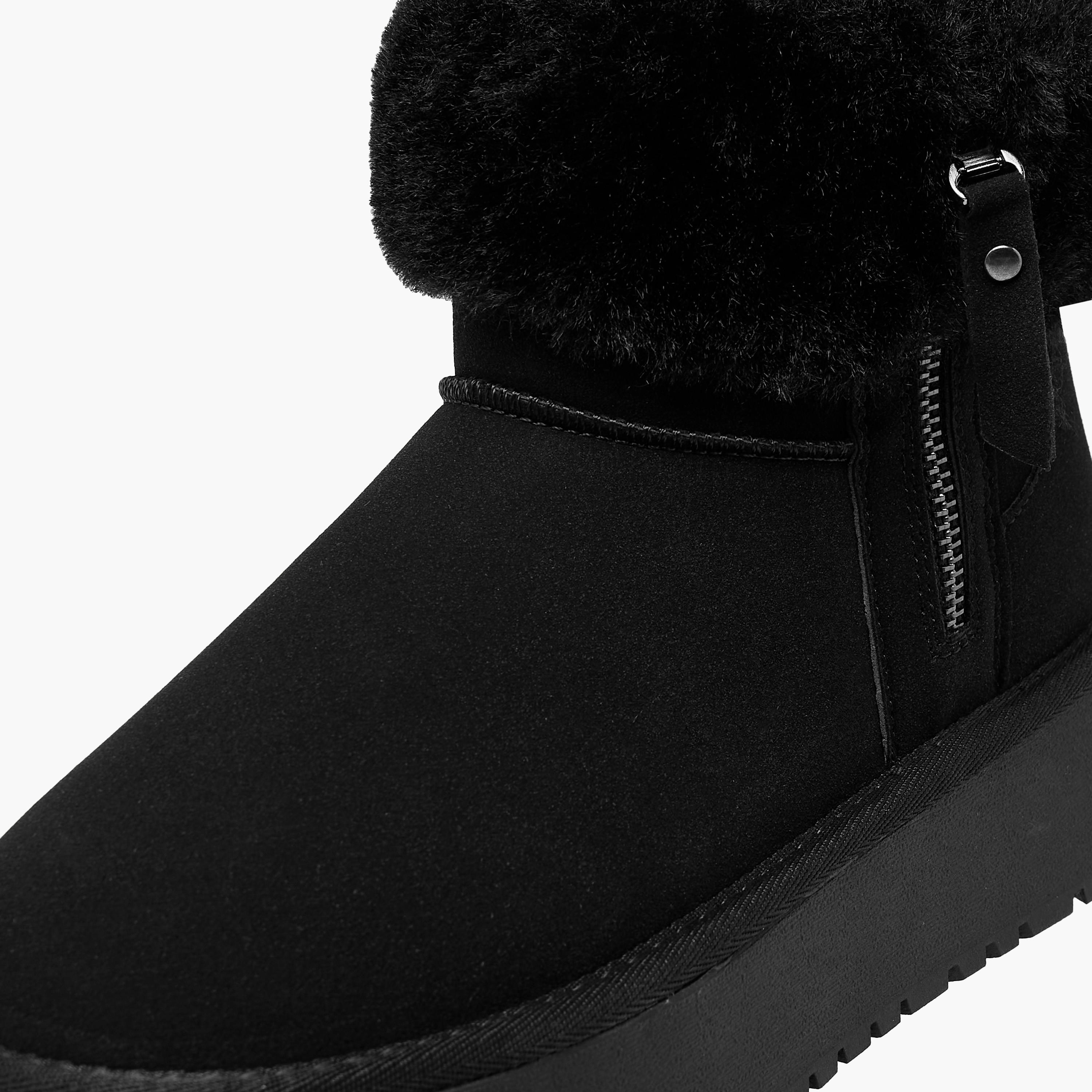 Flora Bella Women Faux Fur Lined Ankle Boots-women-shoes-boots-image-4