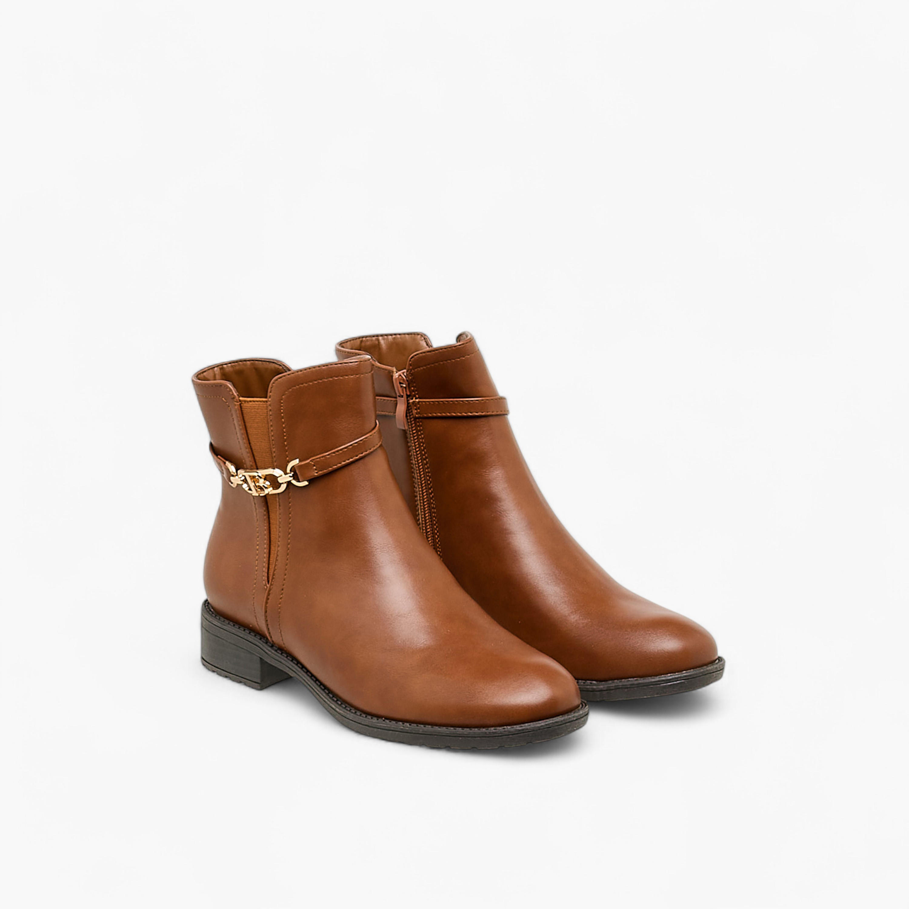 Flora Bella Women's Zip Closure  Ankle Boots-women-shoes-boots-image-1