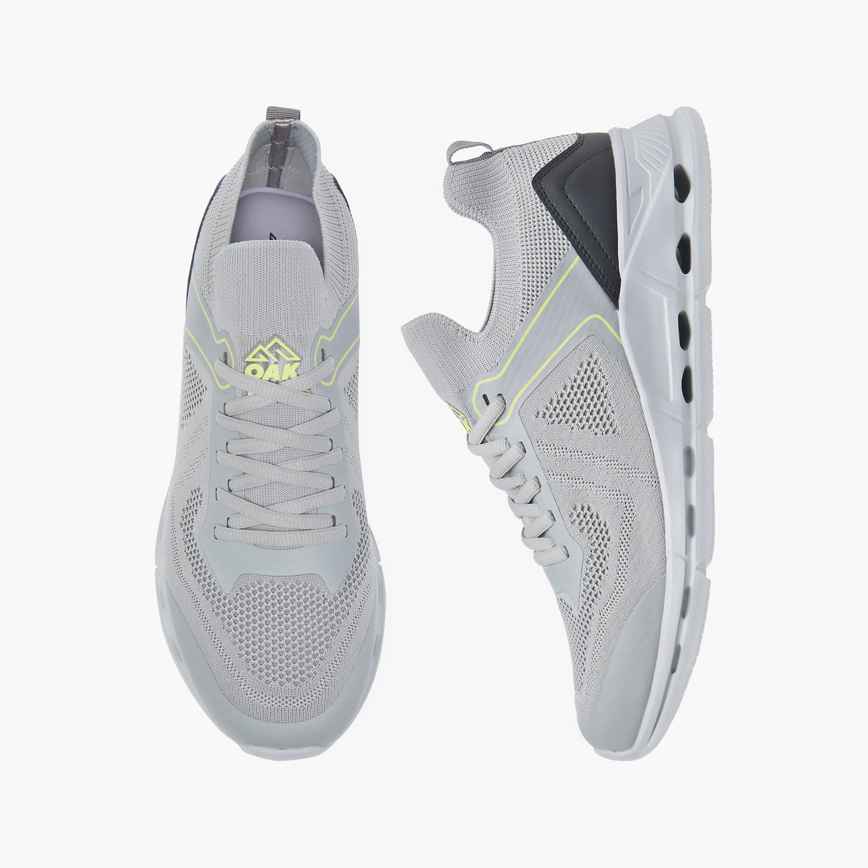 Oaklan by Shoexpress Mesh Detail Sports Shoes with Lace-Up Closure-sports-men-shoes-image-1