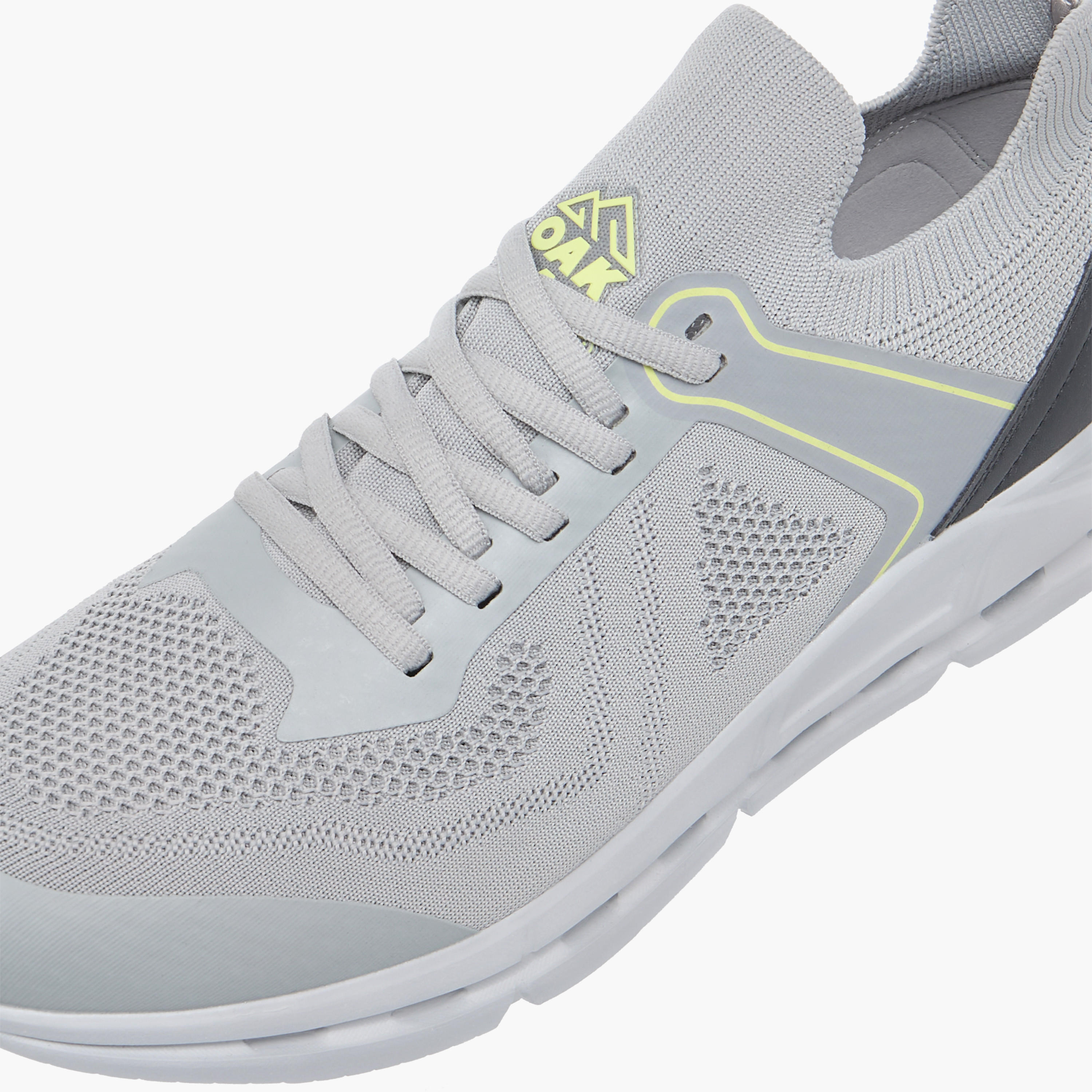 Oaklan by Shoexpress Mesh Detail Sports Shoes with Lace-Up Closure-sports-men-shoes-image-4