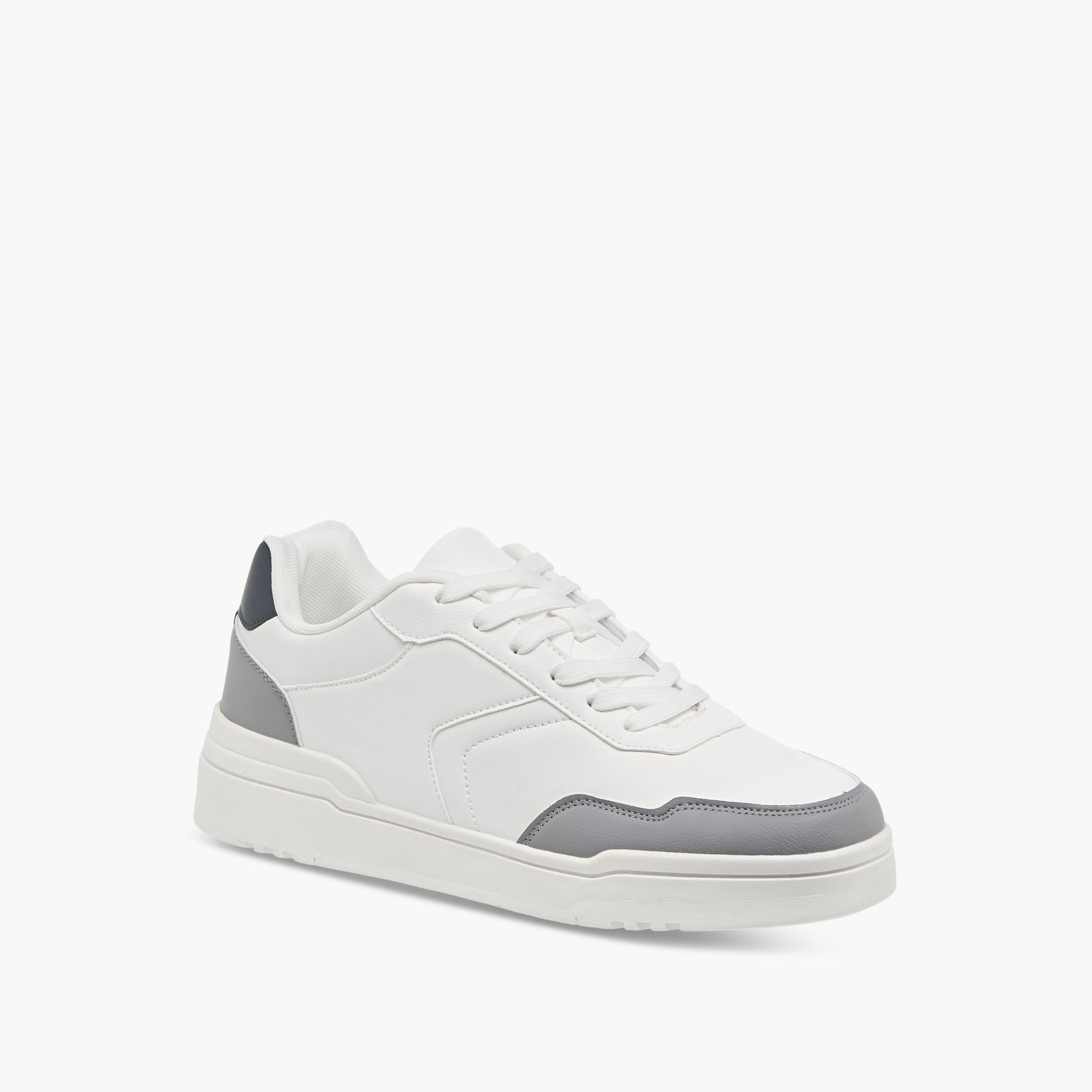 LBL by Shoexpress Panelled Sneakers with Lace-Up Closure-men-shoes-sneakers-image-2