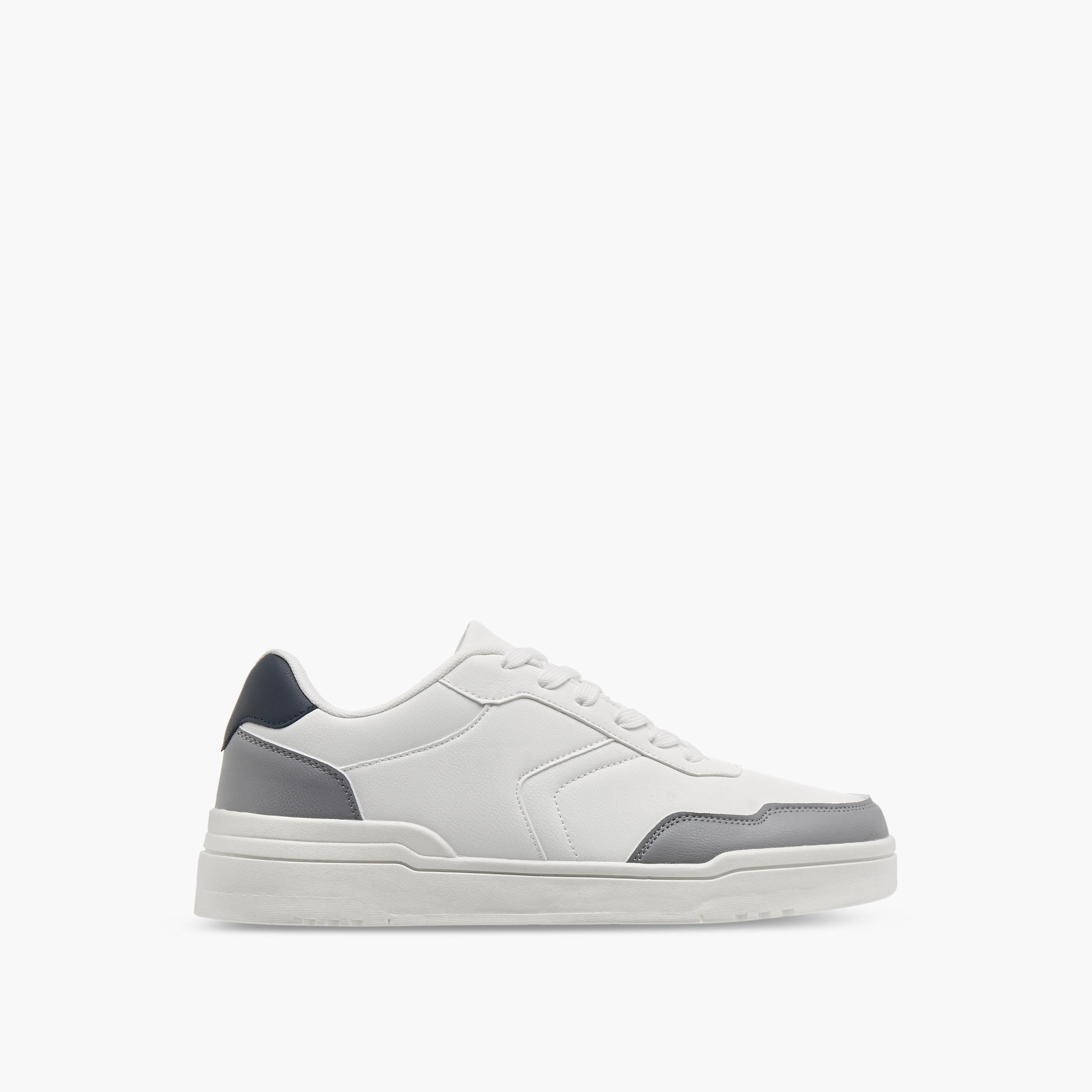 LBL by Shoexpress Panelled Sneakers with Lace-Up Closure-men-shoes-sneakers-image-3