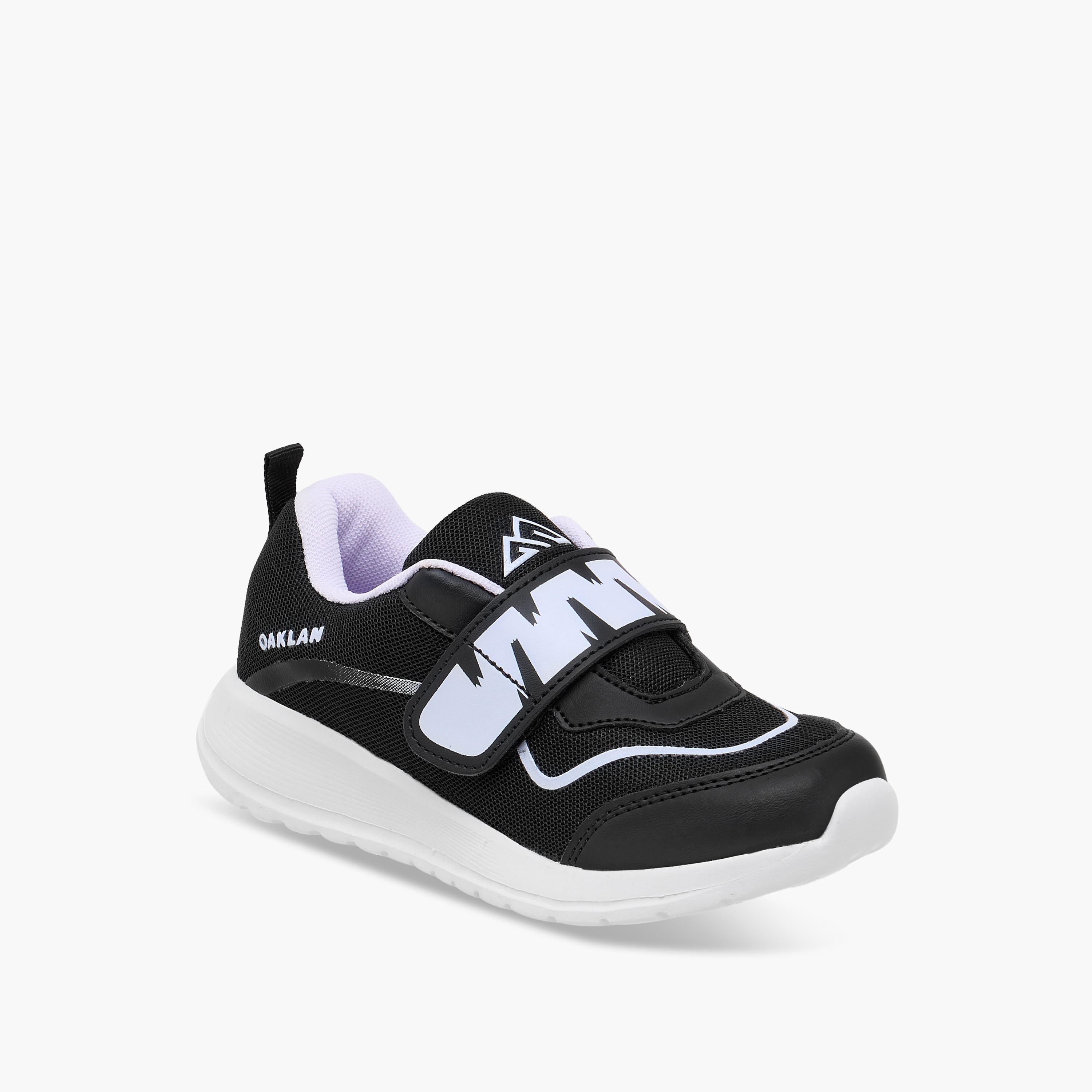 Oaklan by Shoexpress Logo Detail Sports Shoes with Hook and Loop Closure-girls-shoes-sports-image-2