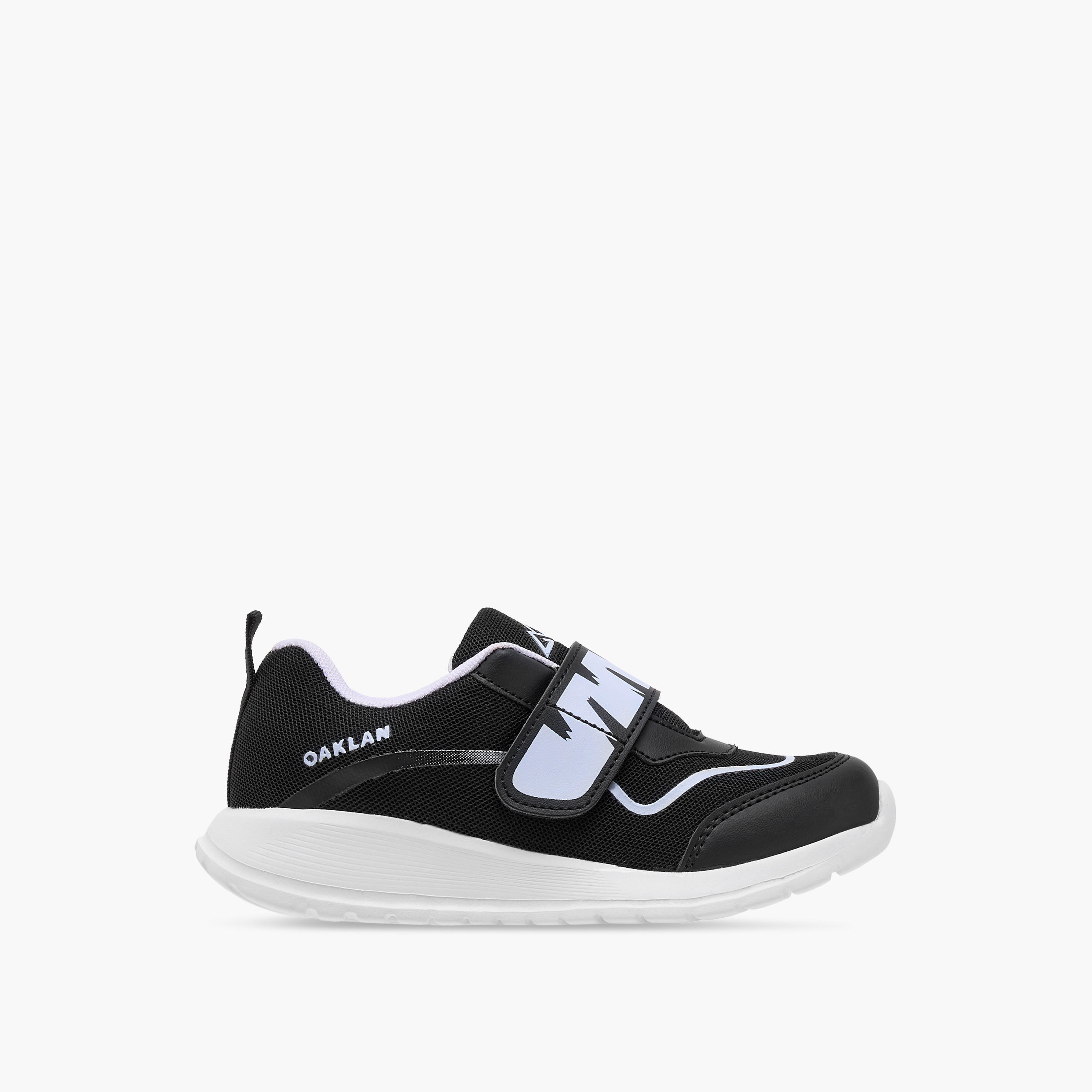 Oaklan by Shoexpress Logo Detail Sports Shoes with Hook and Loop Closure-girls-shoes-sports-image-3