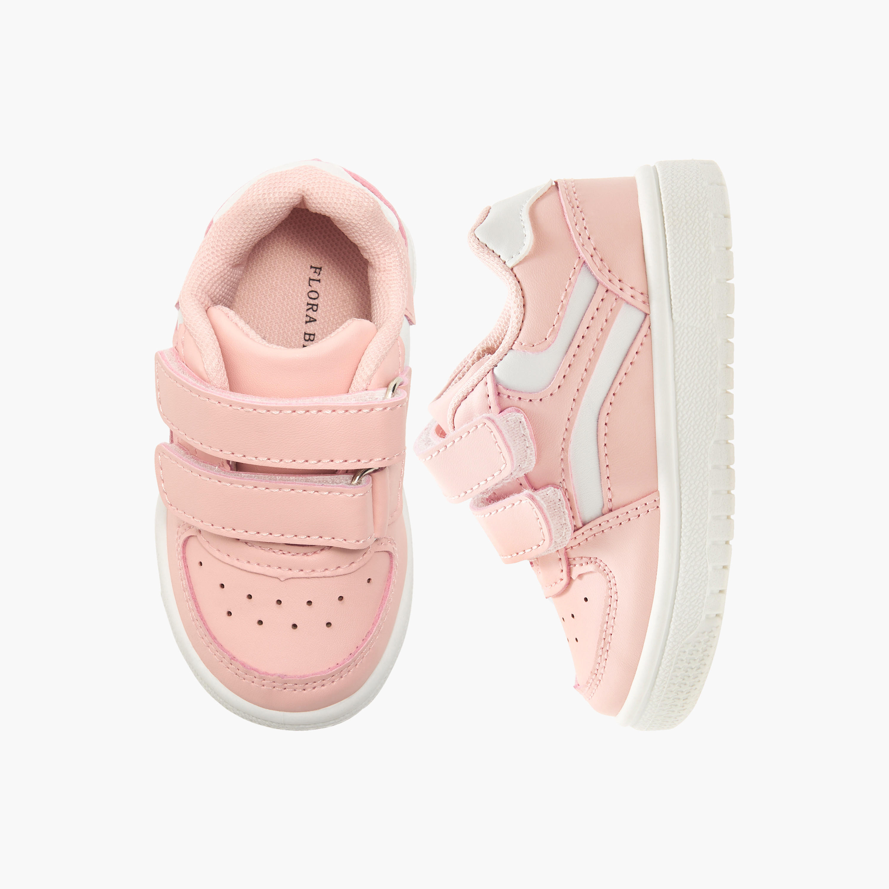 حذاء سنيكرز بشريط إغلاق لاصق وألواح من فلورا بيلا-girls-shoes-sneakers-image-1