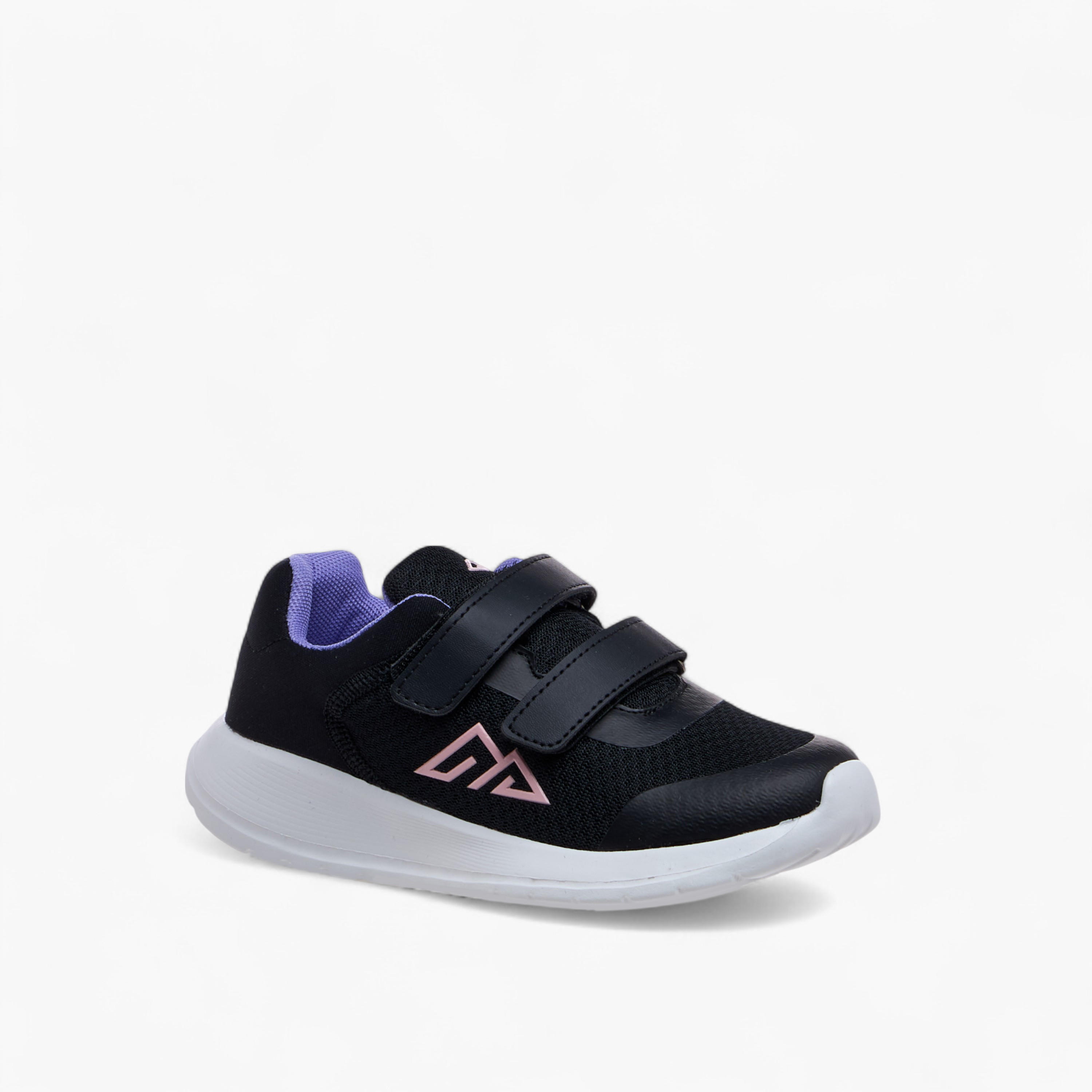 Oaklan by Shoexpress Logo Print Sports Shoes with Hook and Loop Closure-girls-shoes-sports-image-2