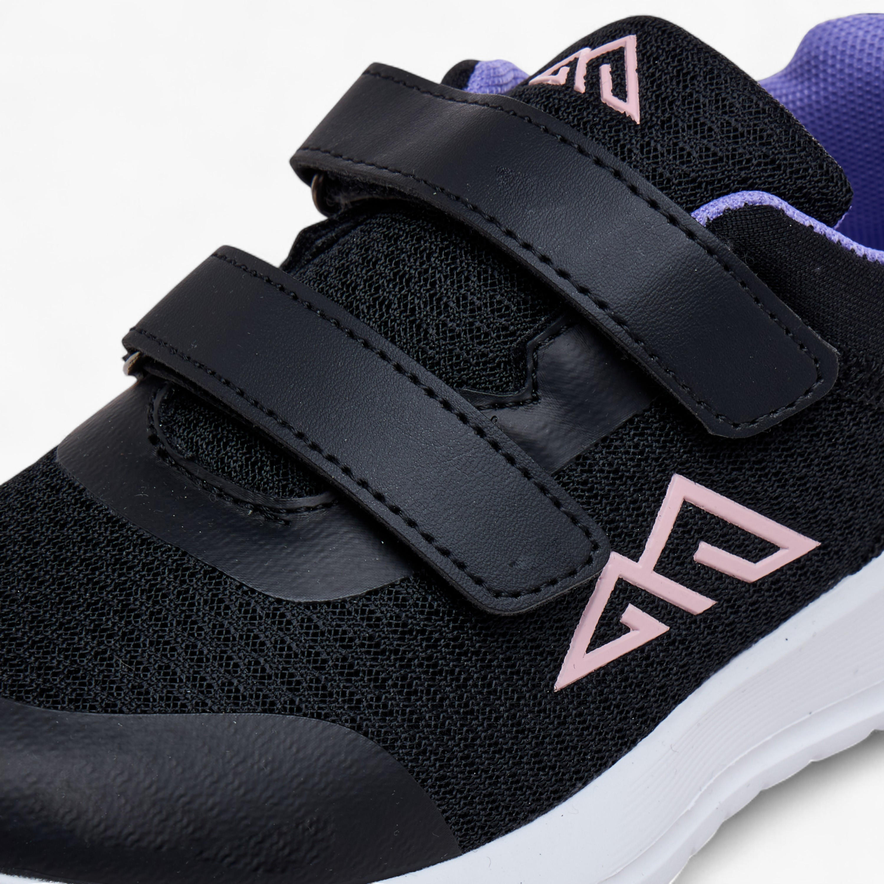 Oaklan by Shoexpress Logo Print Sports Shoes with Hook and Loop Closure-girls-shoes-sports-image-4
