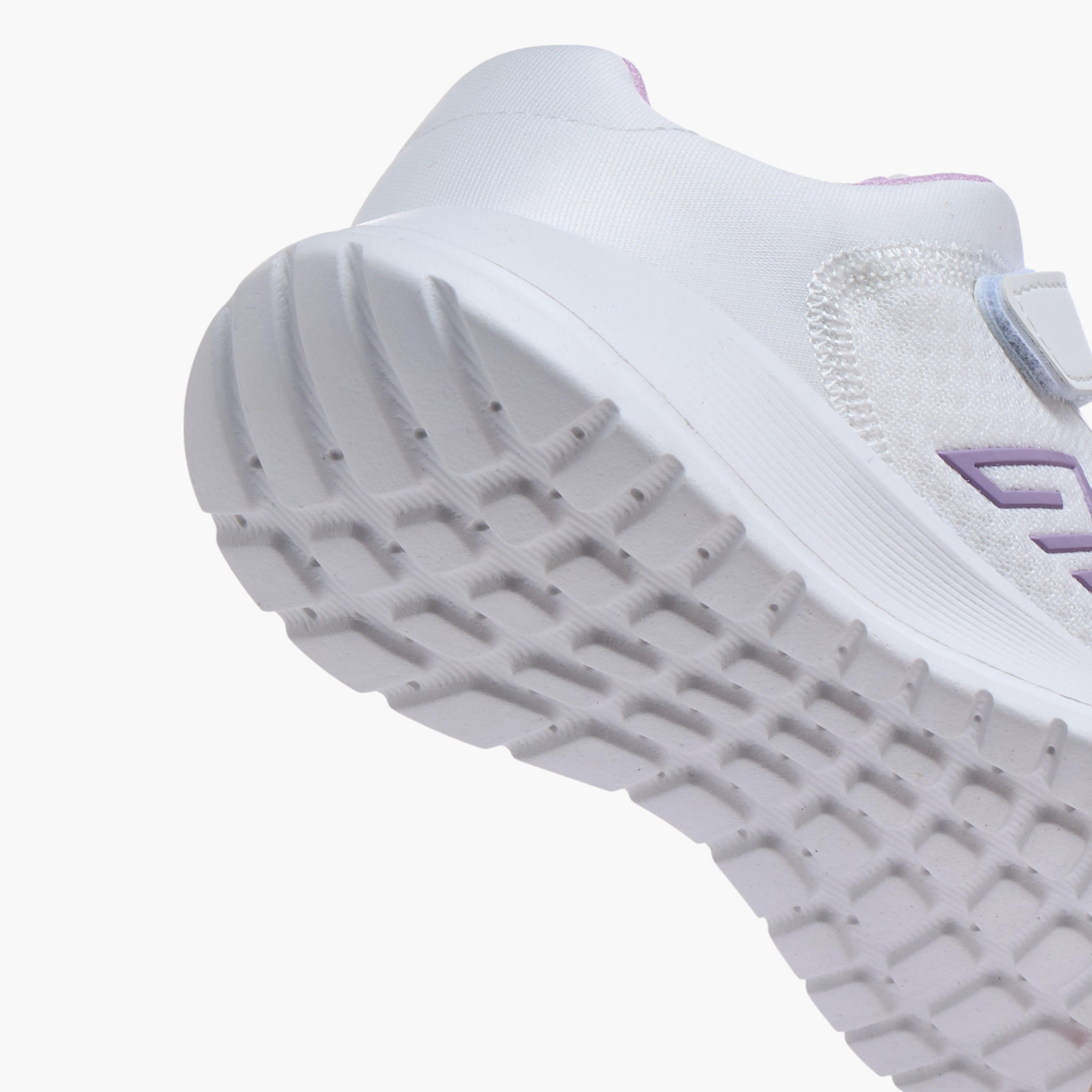 Oaklan by Shoexpress Logo Print Sports Shoes with Hook and Loop Closure-girls-shoes-sports-image-5