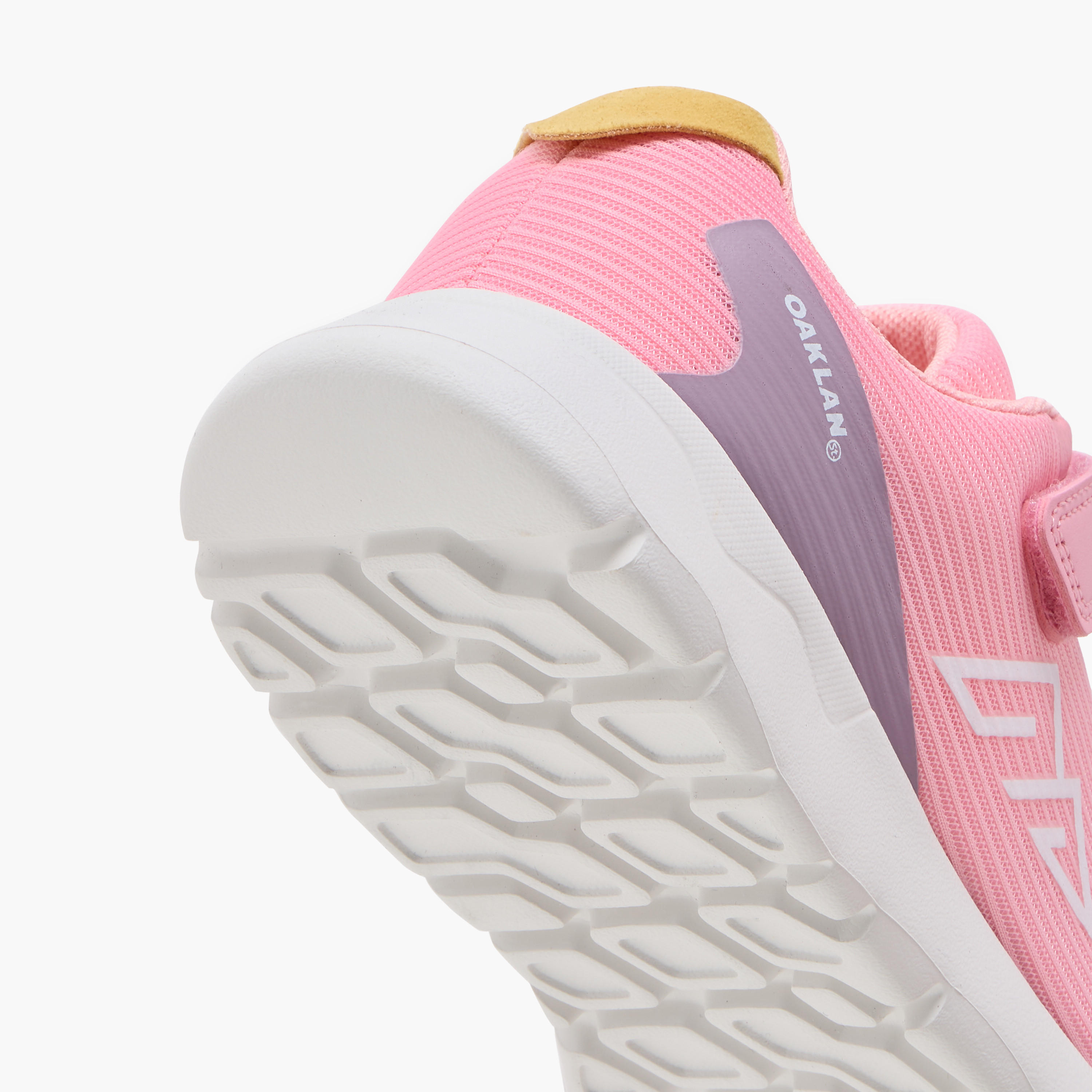 Oaklan by Shoexpress Logo Print Sports Shoes with Hook and Loop Closure-girls-shoes-sports-image-5