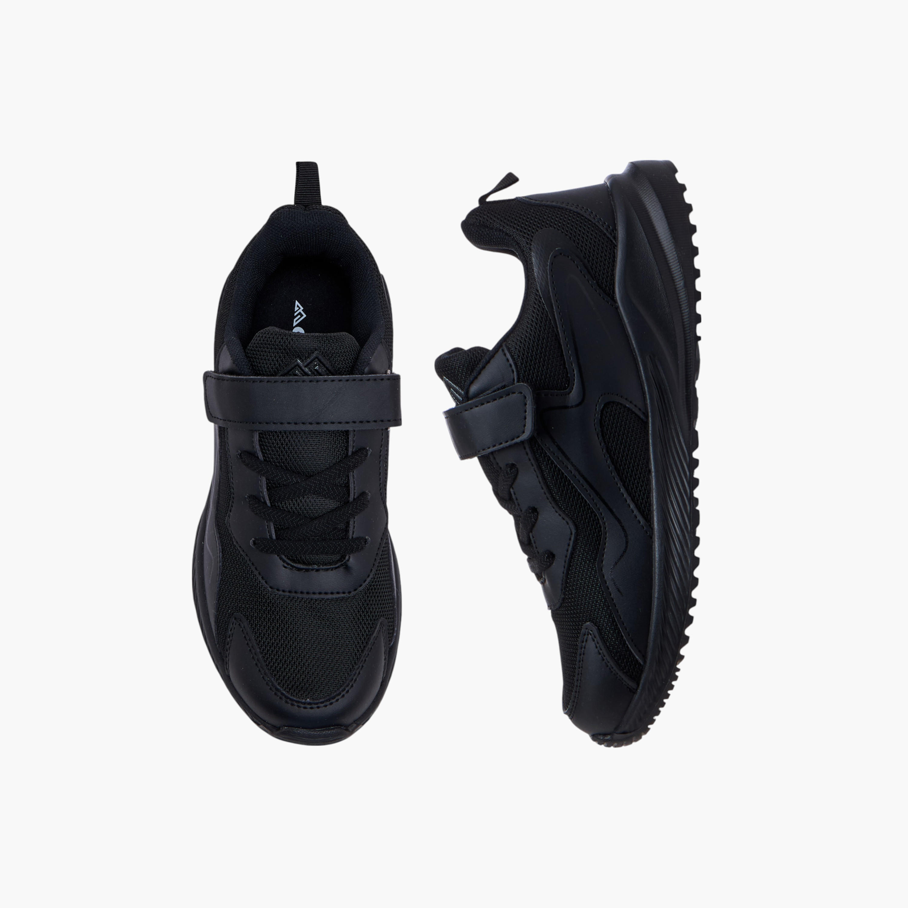 Oaklan by Shoexpress Panelled Sports Shoes with Hook and Loop Closure-girls-shoes-sneakers-image-1