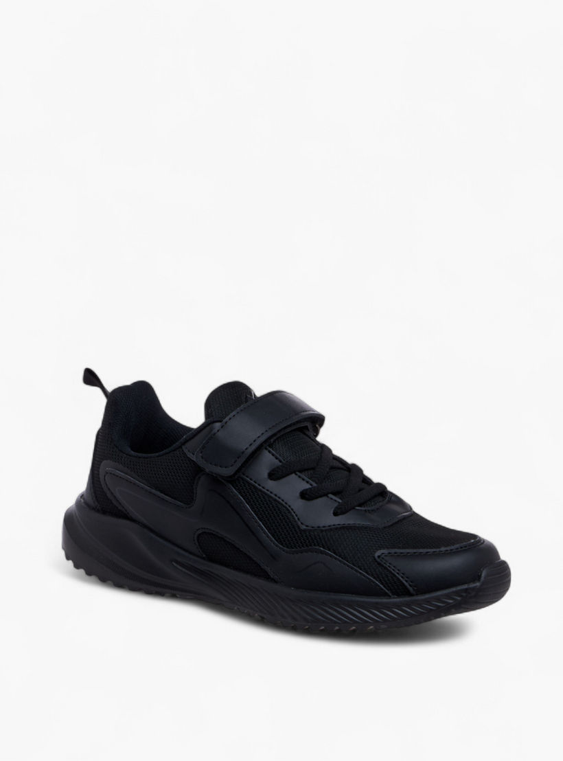 Oaklan by Shoexpress Panelled Sports Shoes with Hook and Loop Closure-girls-shoes-sneakers-image-2