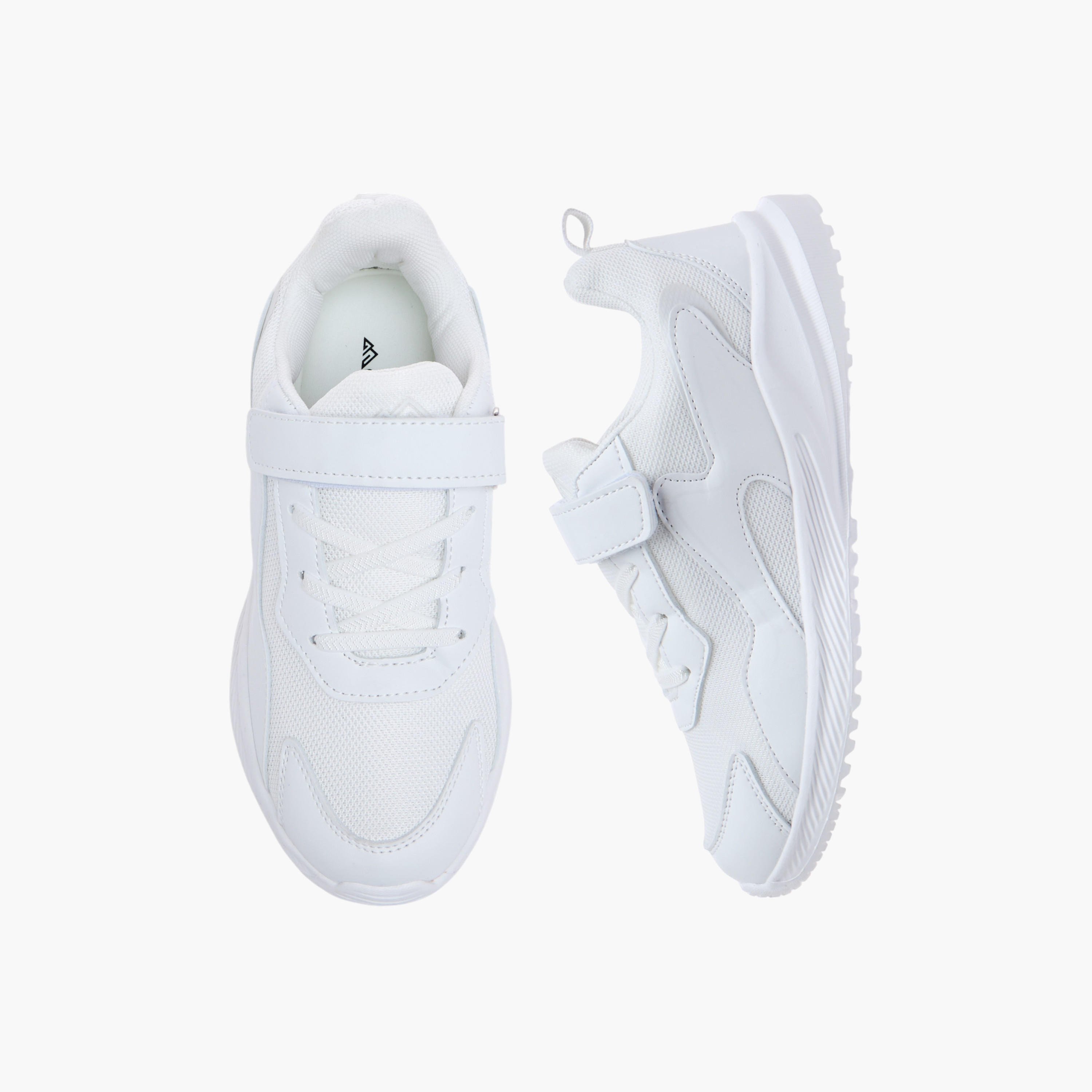 Oaklan by Shoexpress Panelled Sports Shoes with Hook and Loop Closure-girls-shoes-sports-image-1