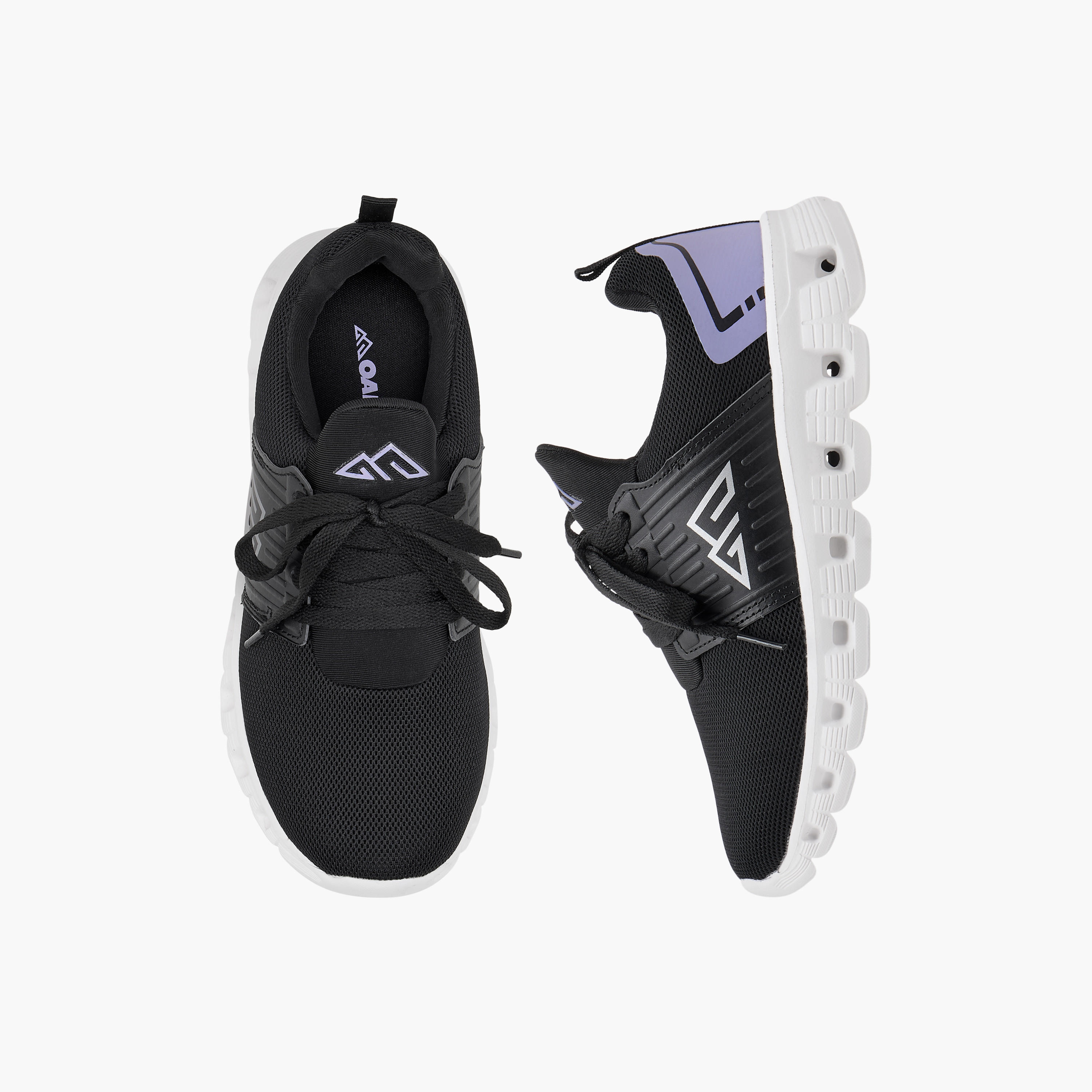 Oaklan by Shoexpress Logo Detail Sports Shoes with Lace-Up Closure-girls-shoes-sports-image-1