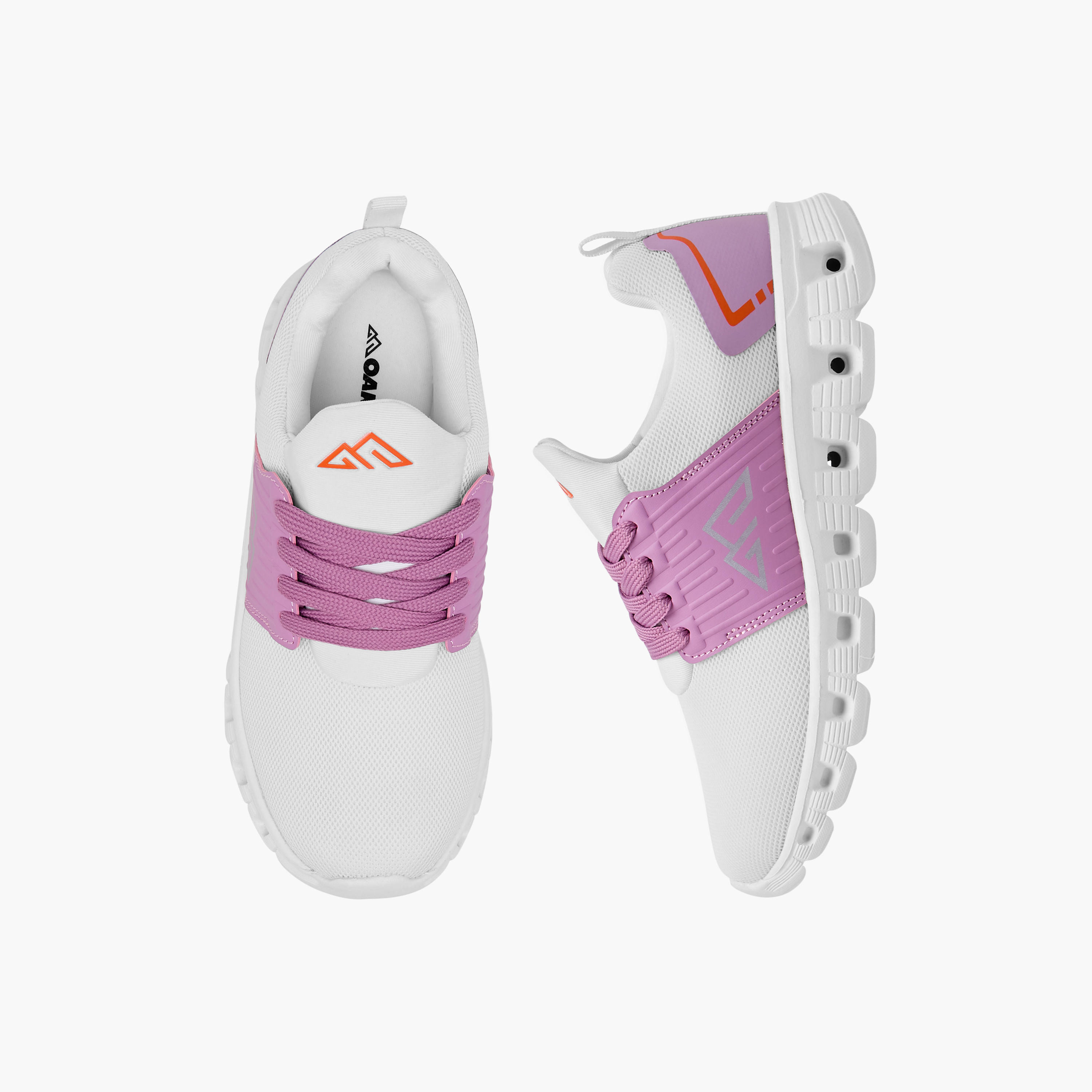 Oaklan by Shoexpress Logo Detail Sports Shoes with Lace-Up Closure-girls-shoes-sports-image-1