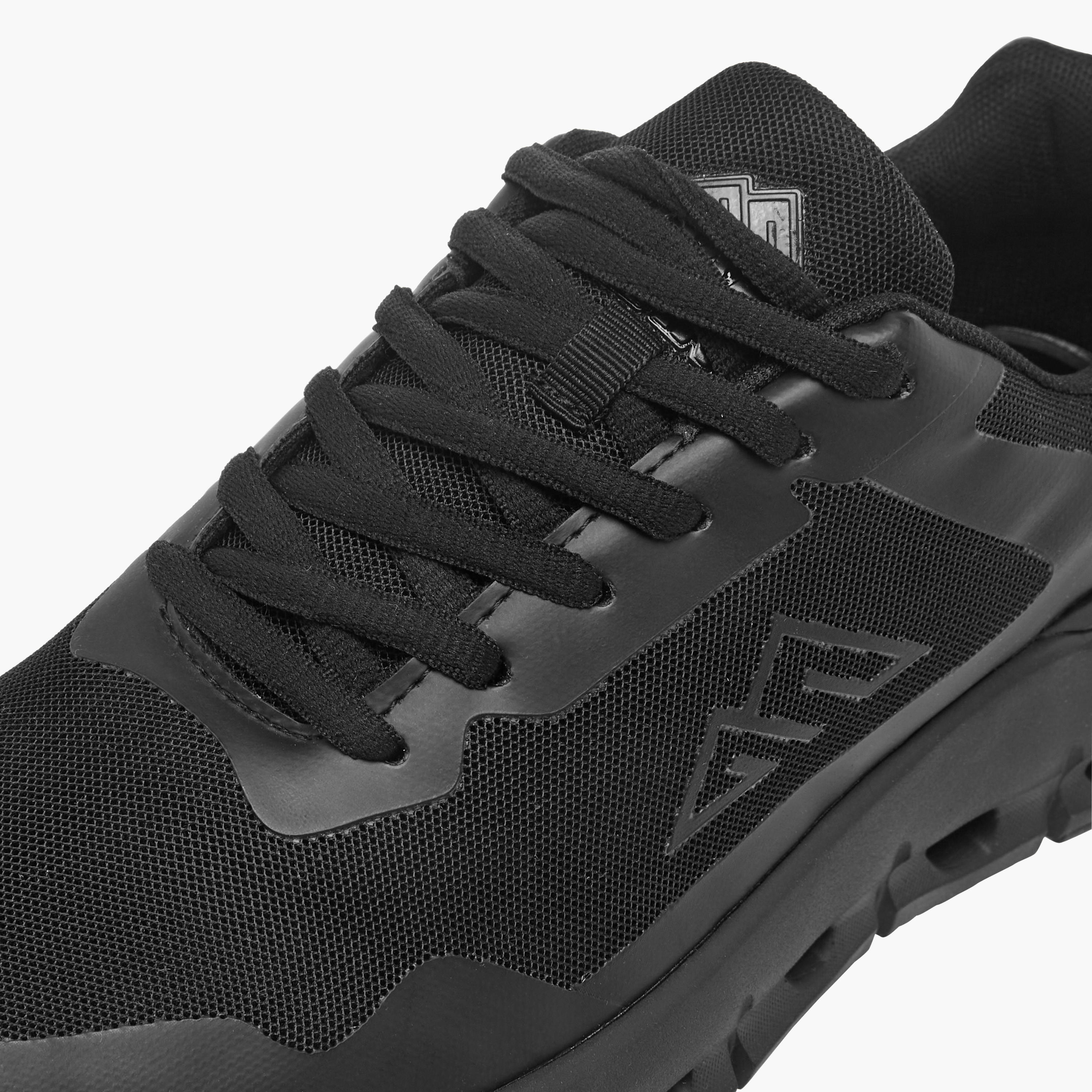 Oaklan by Shoexpress Mesh Panelled Sports Shoes with Lace-Up Closure-sports-men-shoes-image-4