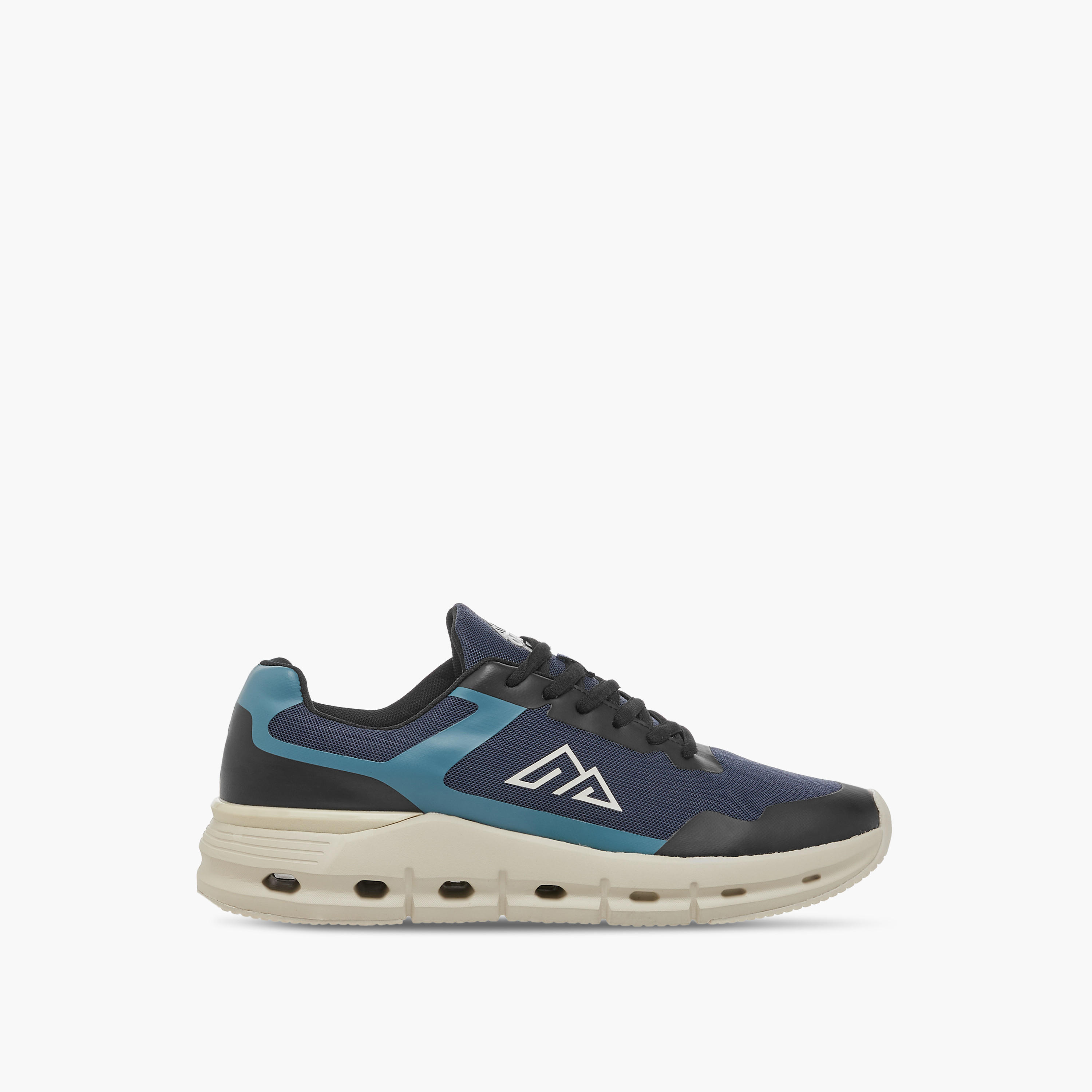 Oaklan by Shoexpress Mesh Panelled Sports Shoes with Lace-Up Closure-sports-men-shoes-image-3