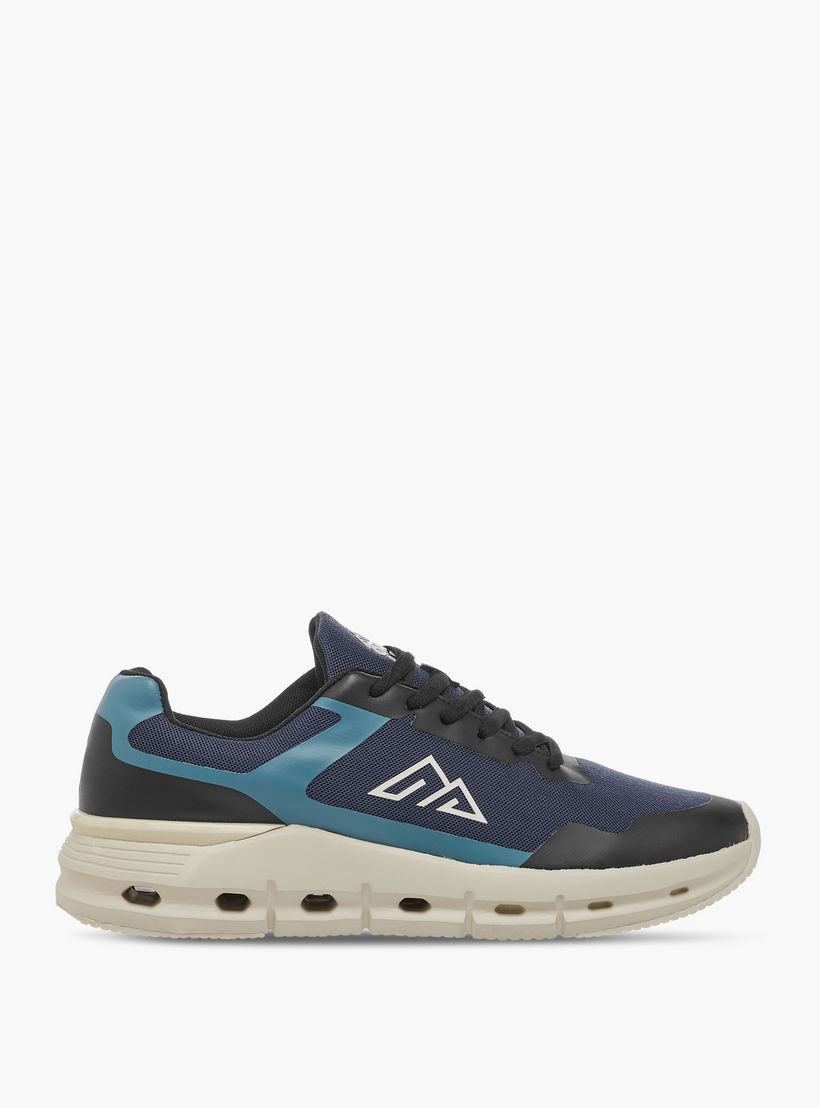 Oaklan by Shoexpress Mesh Panelled Sports Shoes with Lace-Up Closure-sports-men-shoes-image-3