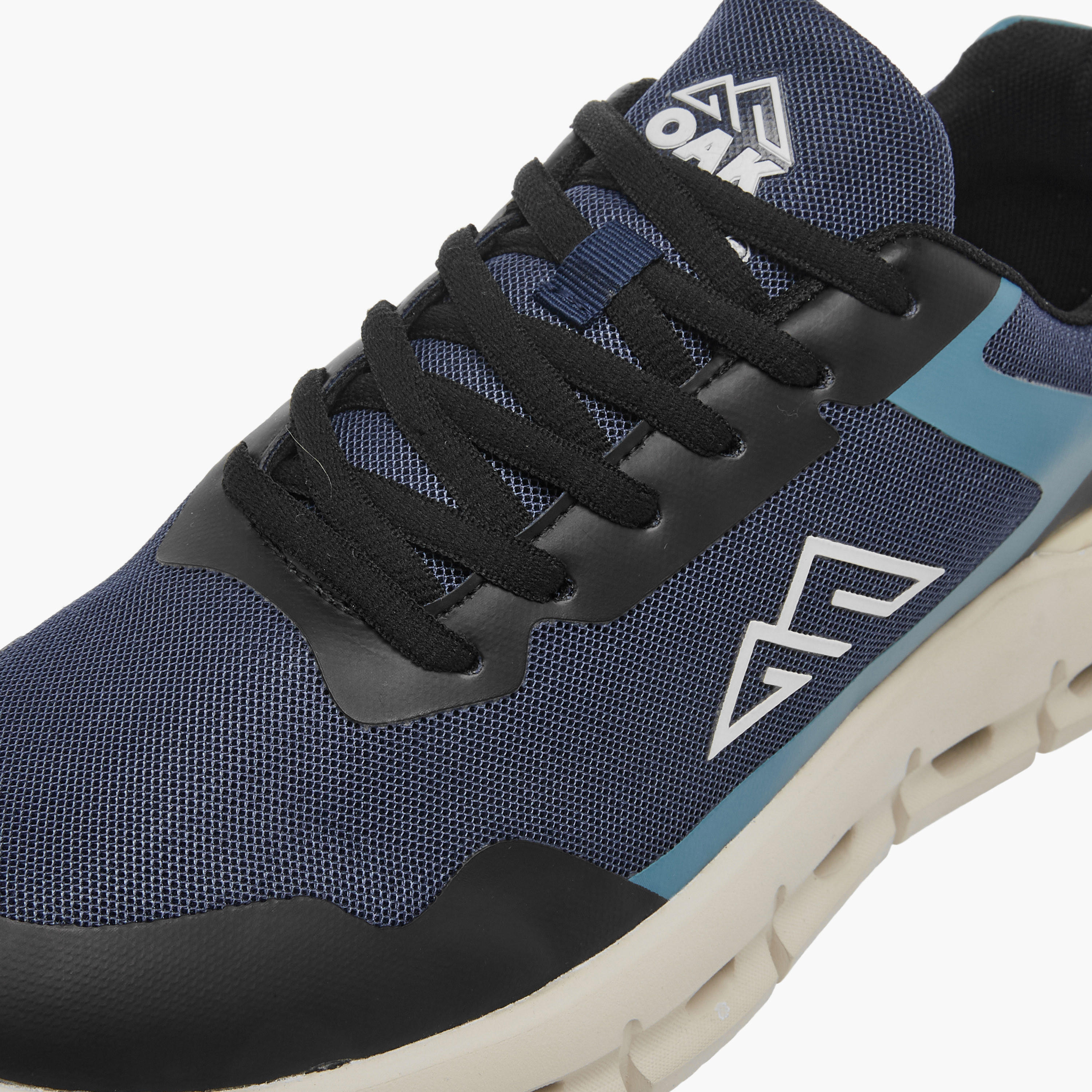 Oaklan by Shoexpress Mesh Panelled Sports Shoes with Lace-Up Closure-sports-men-shoes-image-4