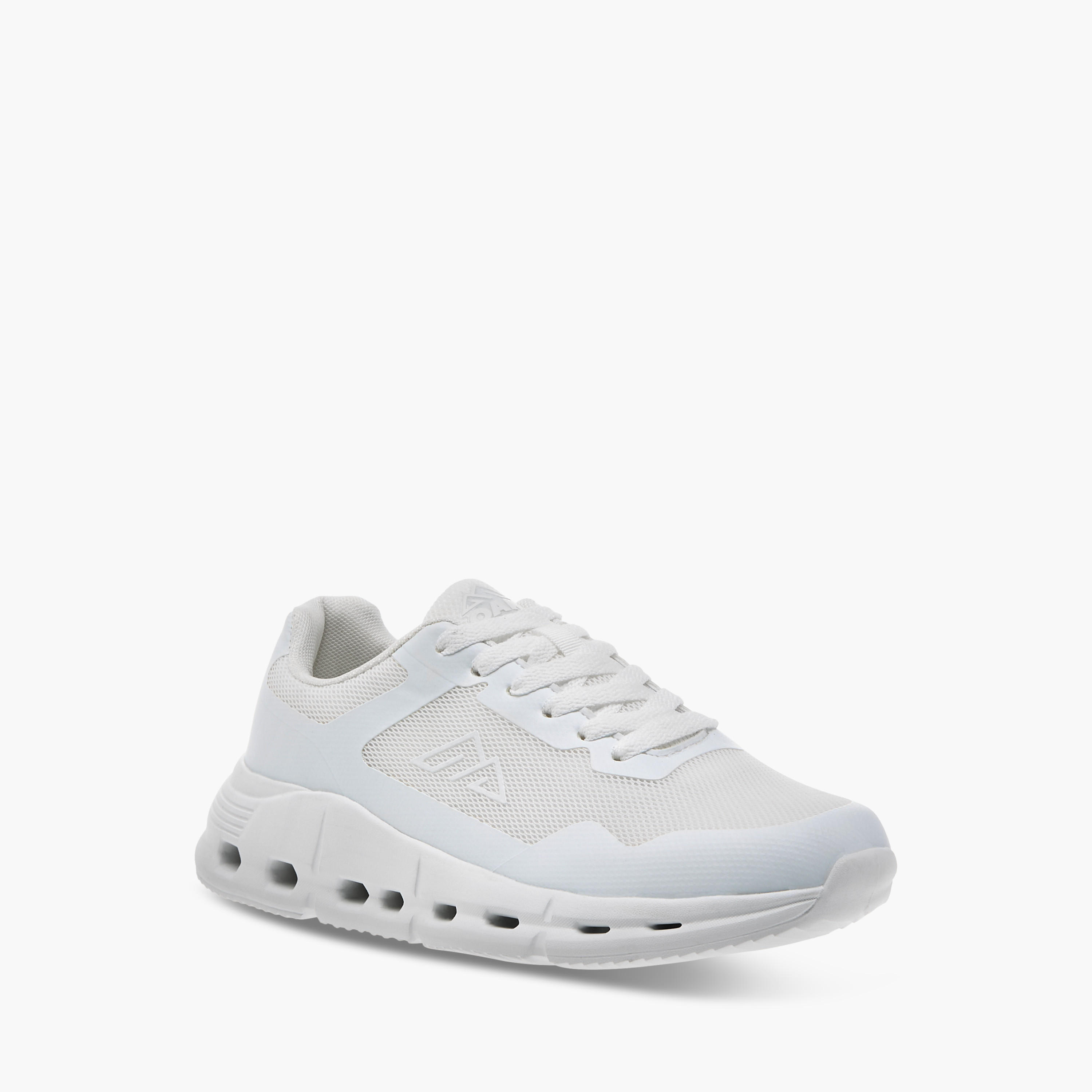 Oaklan by Shoexpress Panelled Sports Shoes with Lace-Up Closure-women-shoes-sneakers-image-2