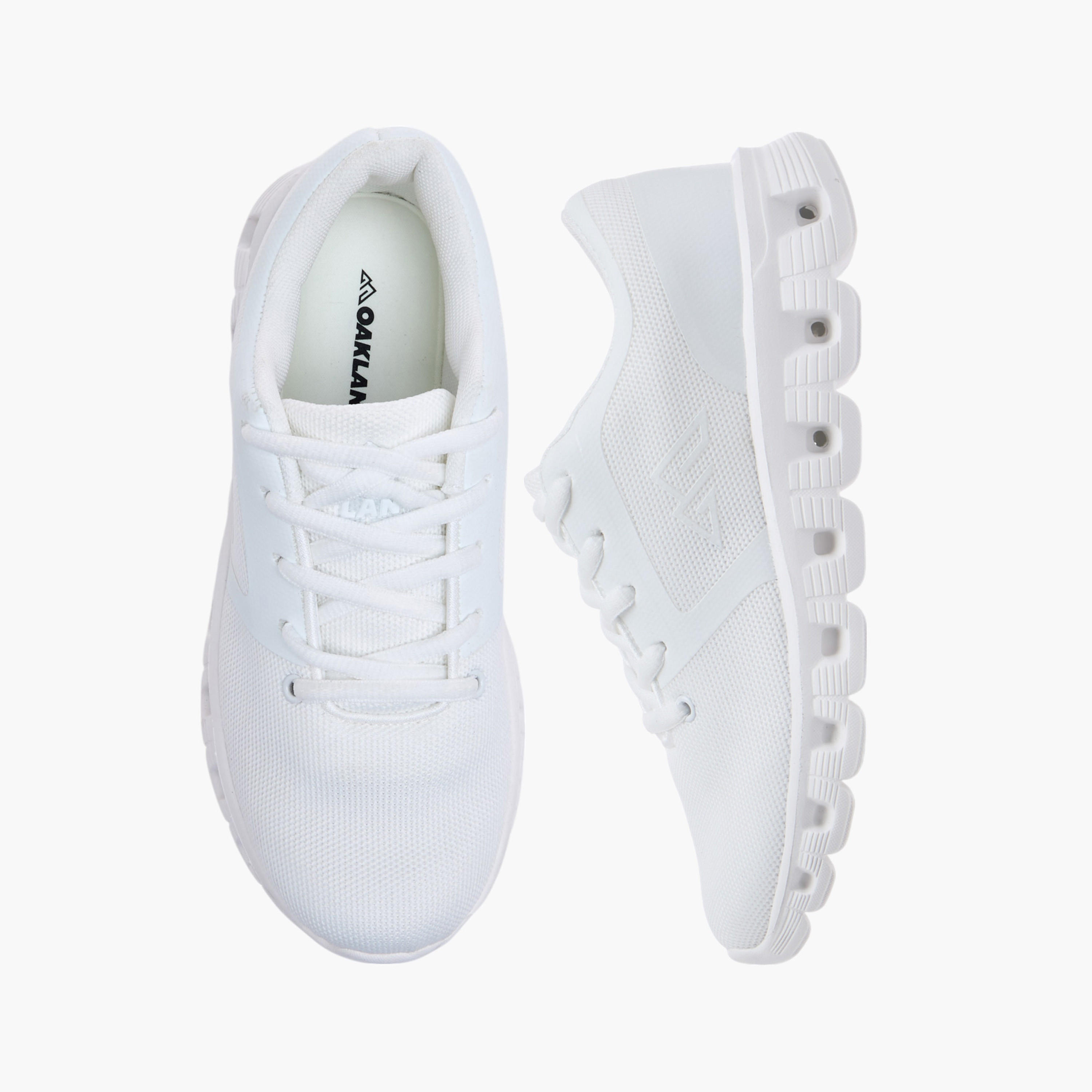 Oaklan by Shoexpress Textured Lace-Up Sports Shoes-women-shoes-sneakers-image-1