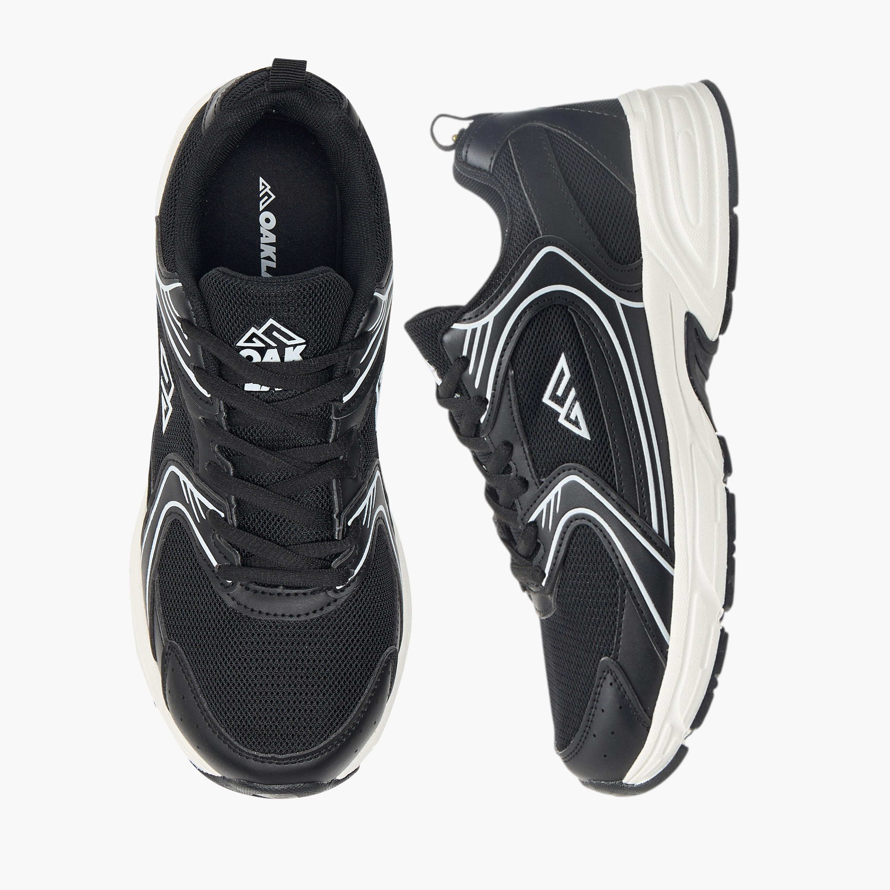 Oaklan by Shoexpress Logo Detail Lace-Up Sports Shoes-women-shoes-sneakers-image-1