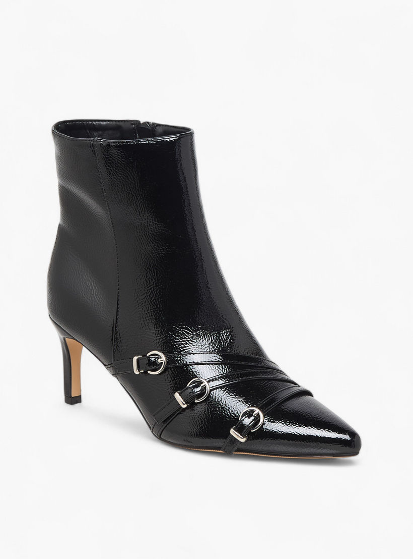 Flora Bella Women Buckle Detail Ankle Boots-women-shoes-boots-image-2