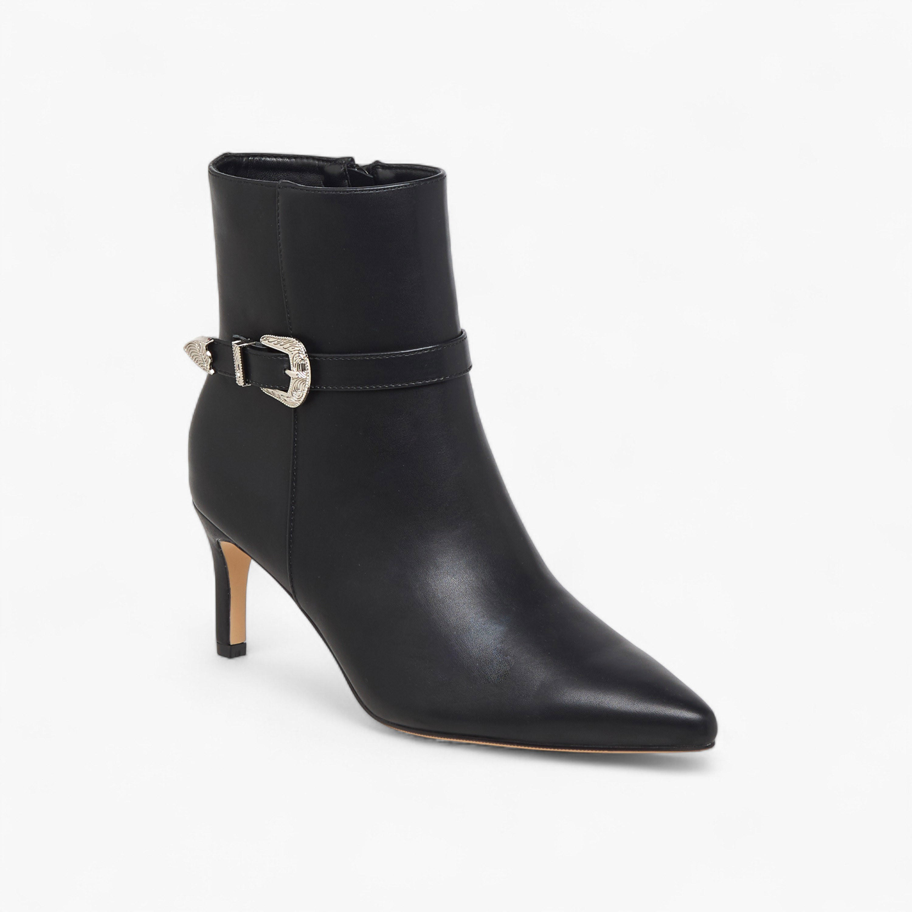 Flora Bella Women Buckle Detail Ankle Boots-women-shoes-boots-image-2