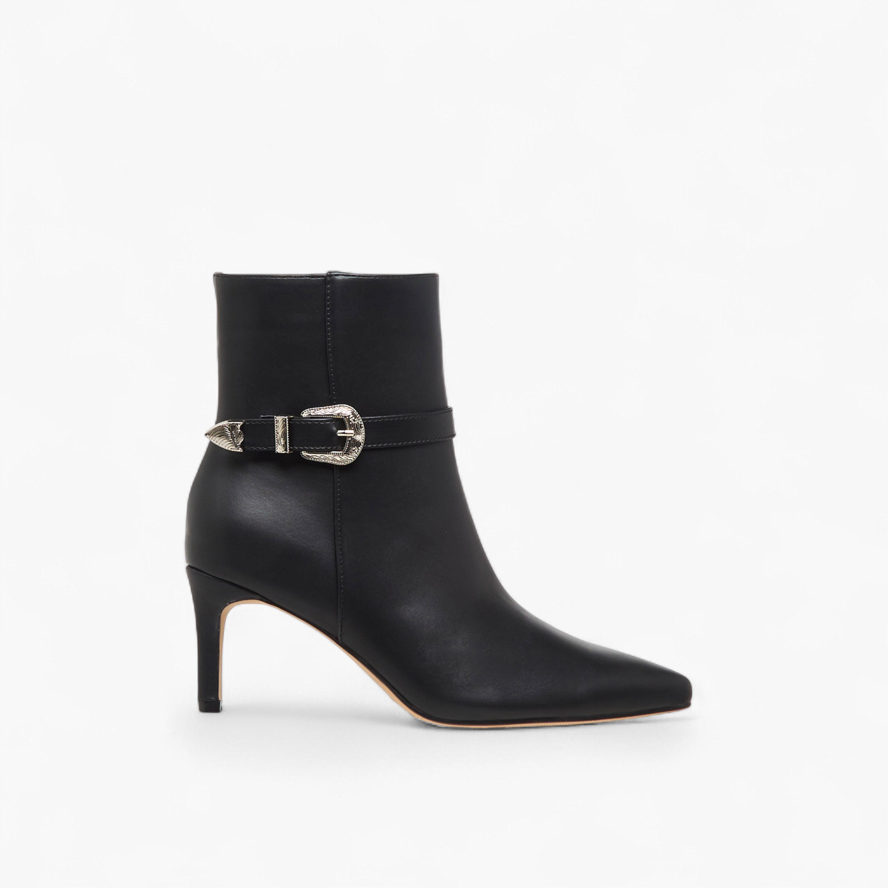 Flora Bella Women Buckle Detail Ankle Boots-women-shoes-boots-image-3