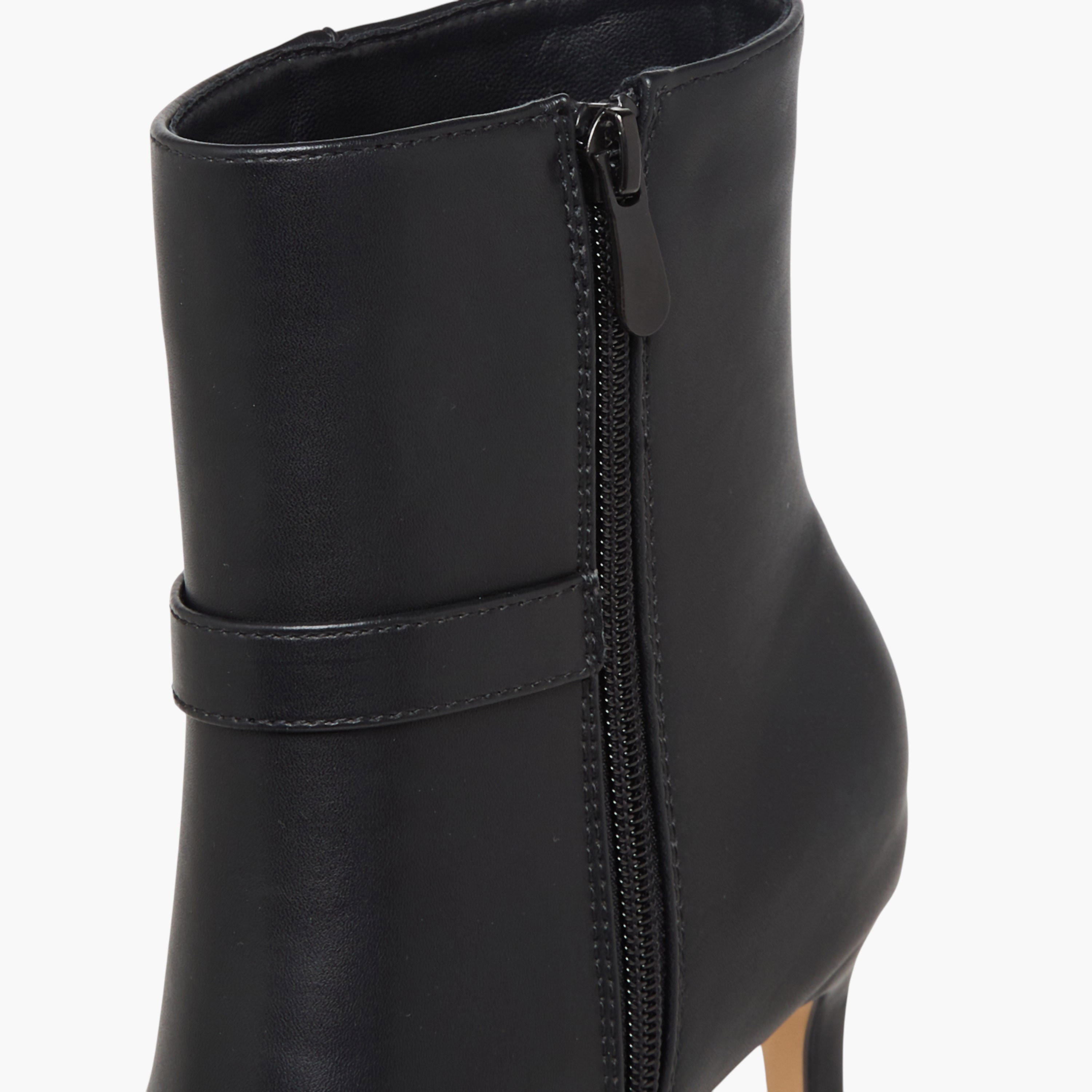 Flora Bella Women Buckle Detail Ankle Boots-women-shoes-boots-image-4