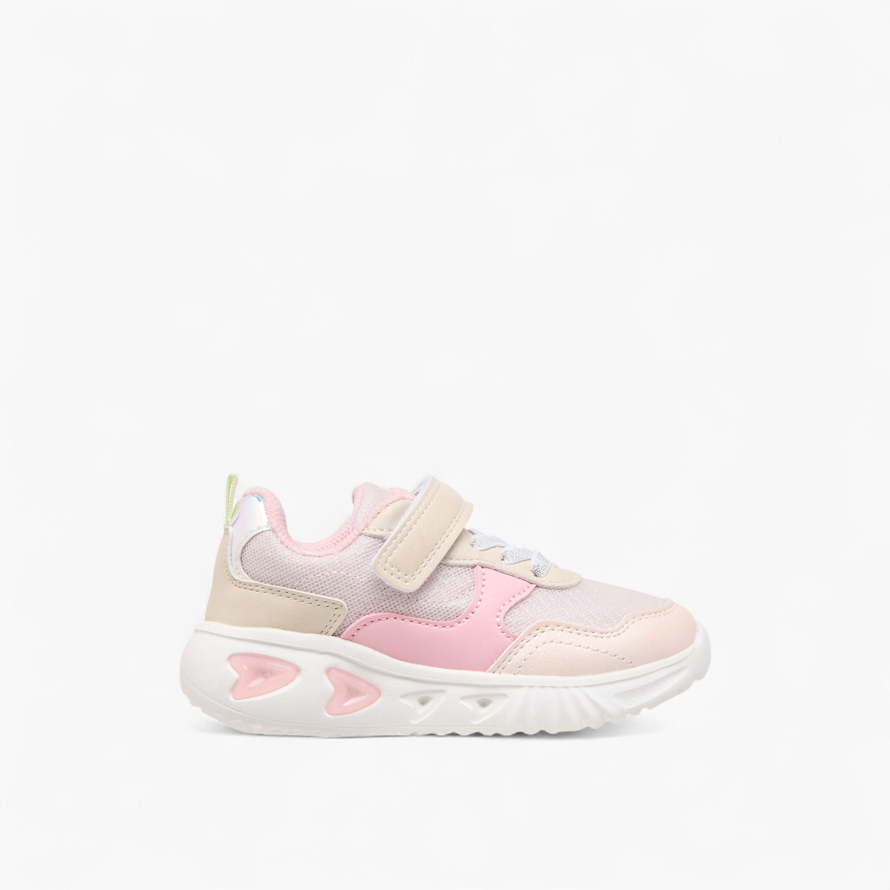 حذاء سنيكرز مضيء بقوالب ملونة وشريط إغلاق من فلورا بيلا-girls-shoes-sneakers-image-3