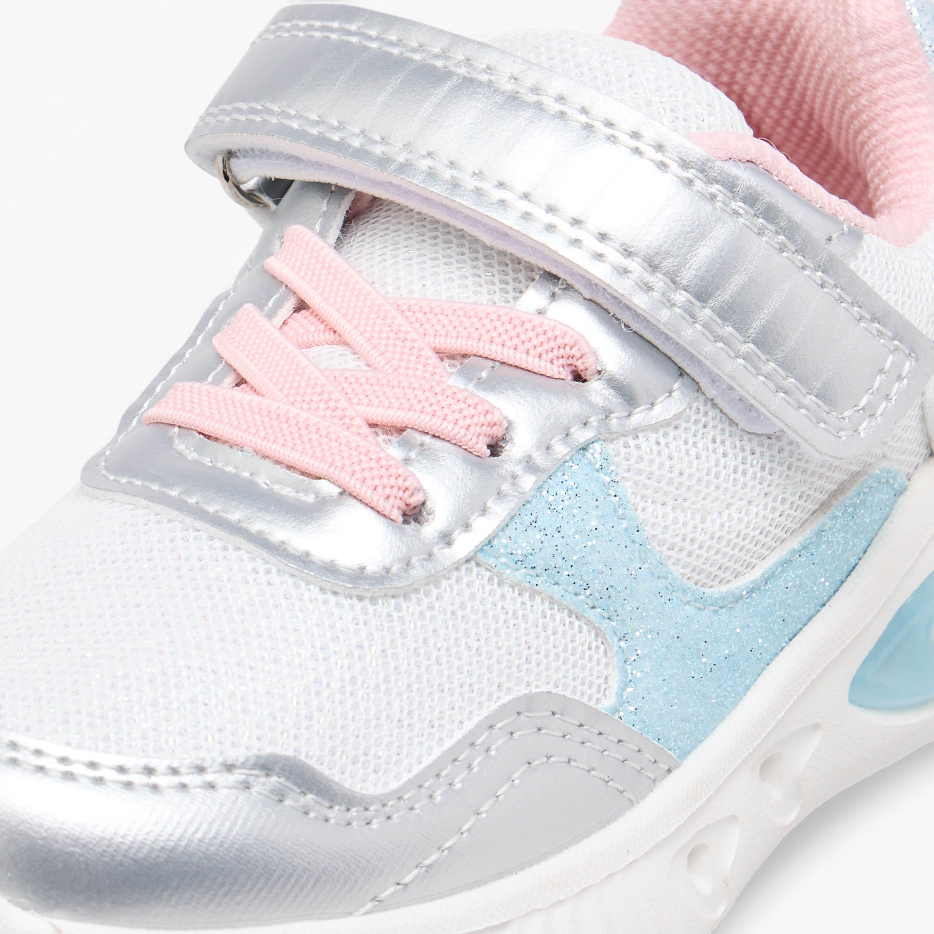 حذاء سنيكرز مضيء بقوالب ملونة وشريط إغلاق من فلورا بيلا-girls-shoes-sneakers-image-6