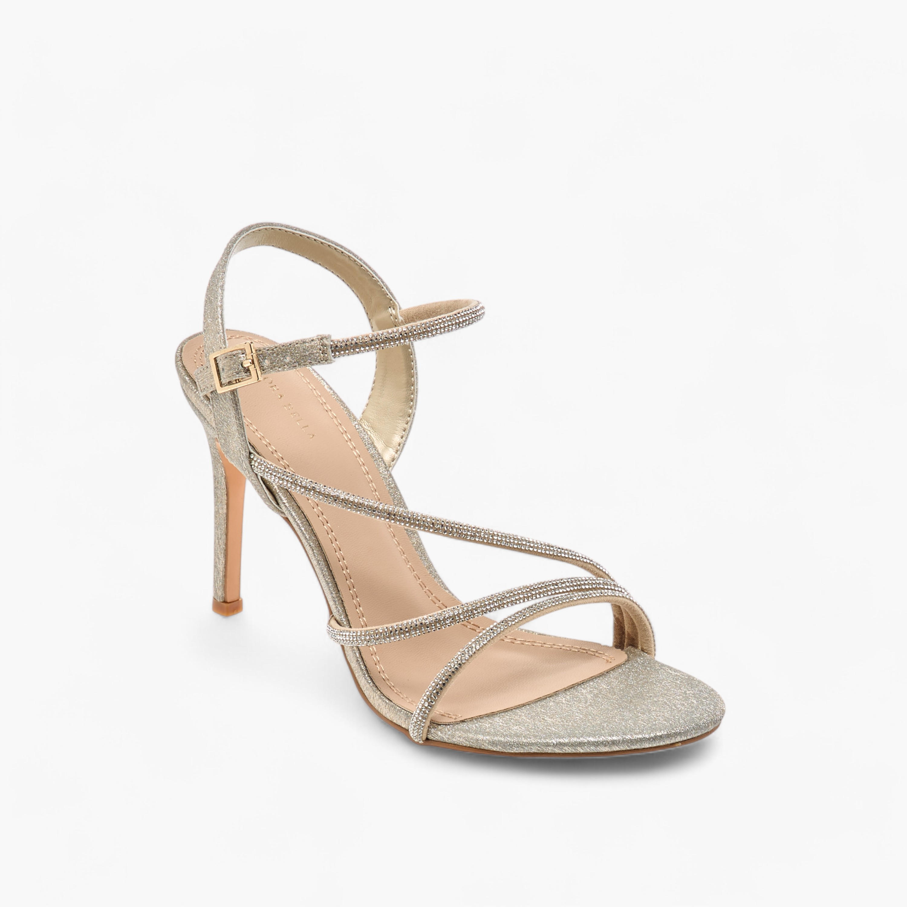 Flora Bella Embellished Stiletto Heel Sandals with Buckle Closure-women-shoes-sandals-heeled-image-2