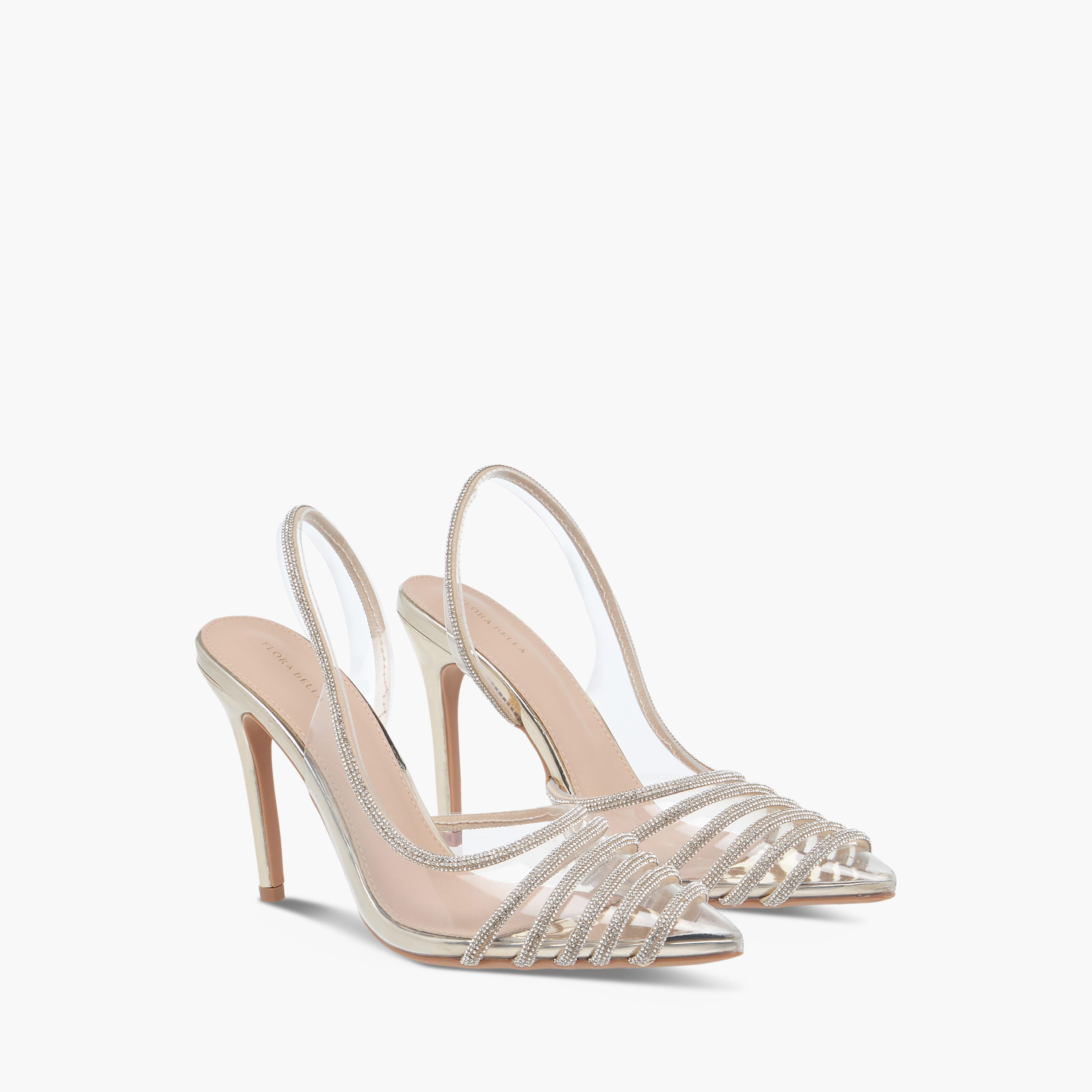 حذاء مزيّن بكعب ستيليتو وحزام خلفي ومقدمة مدببة من فلورا بيلا-women-shoes-heels-image-1