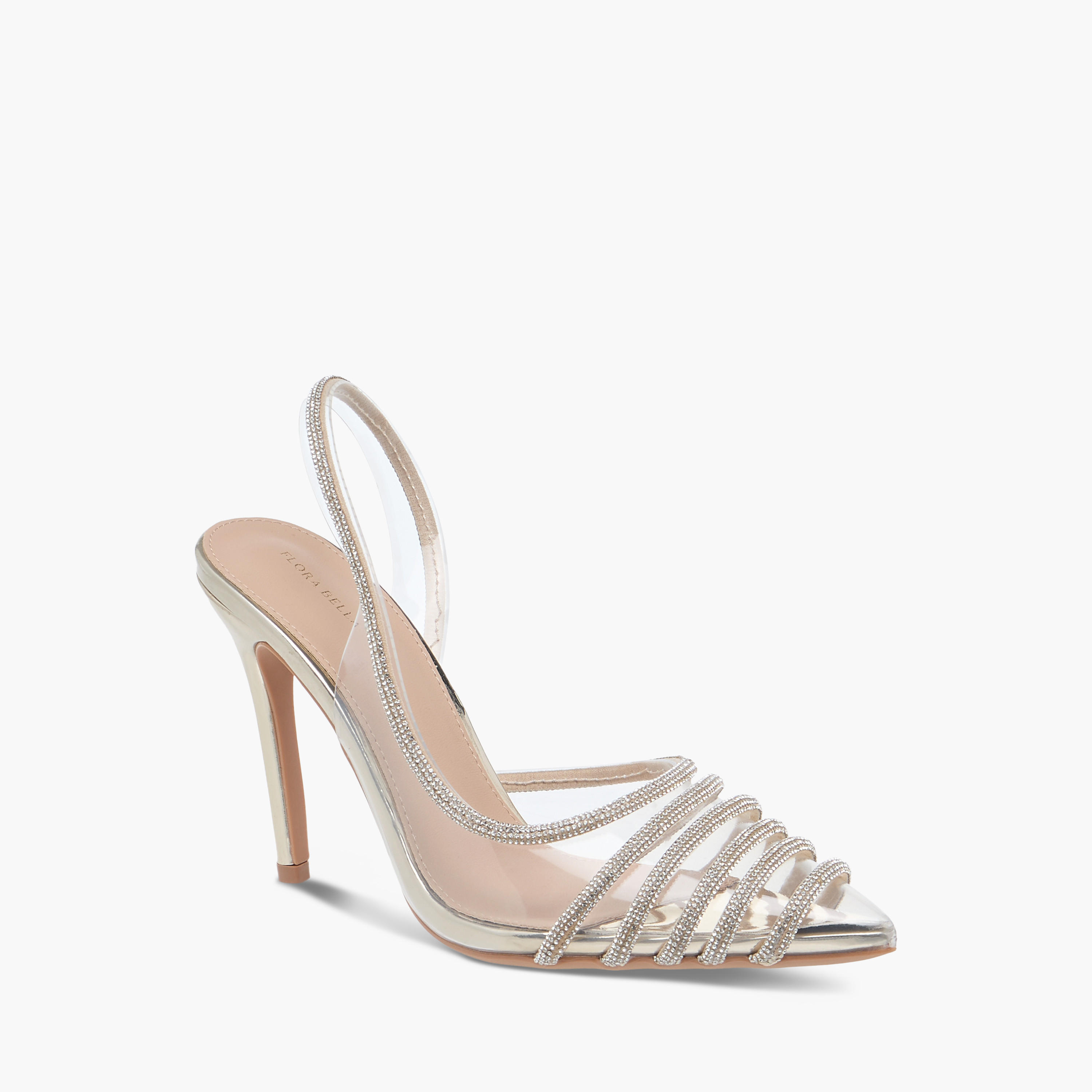 حذاء مزيّن بكعب ستيليتو وحزام خلفي ومقدمة مدببة من فلورا بيلا-women-shoes-heels-image-2