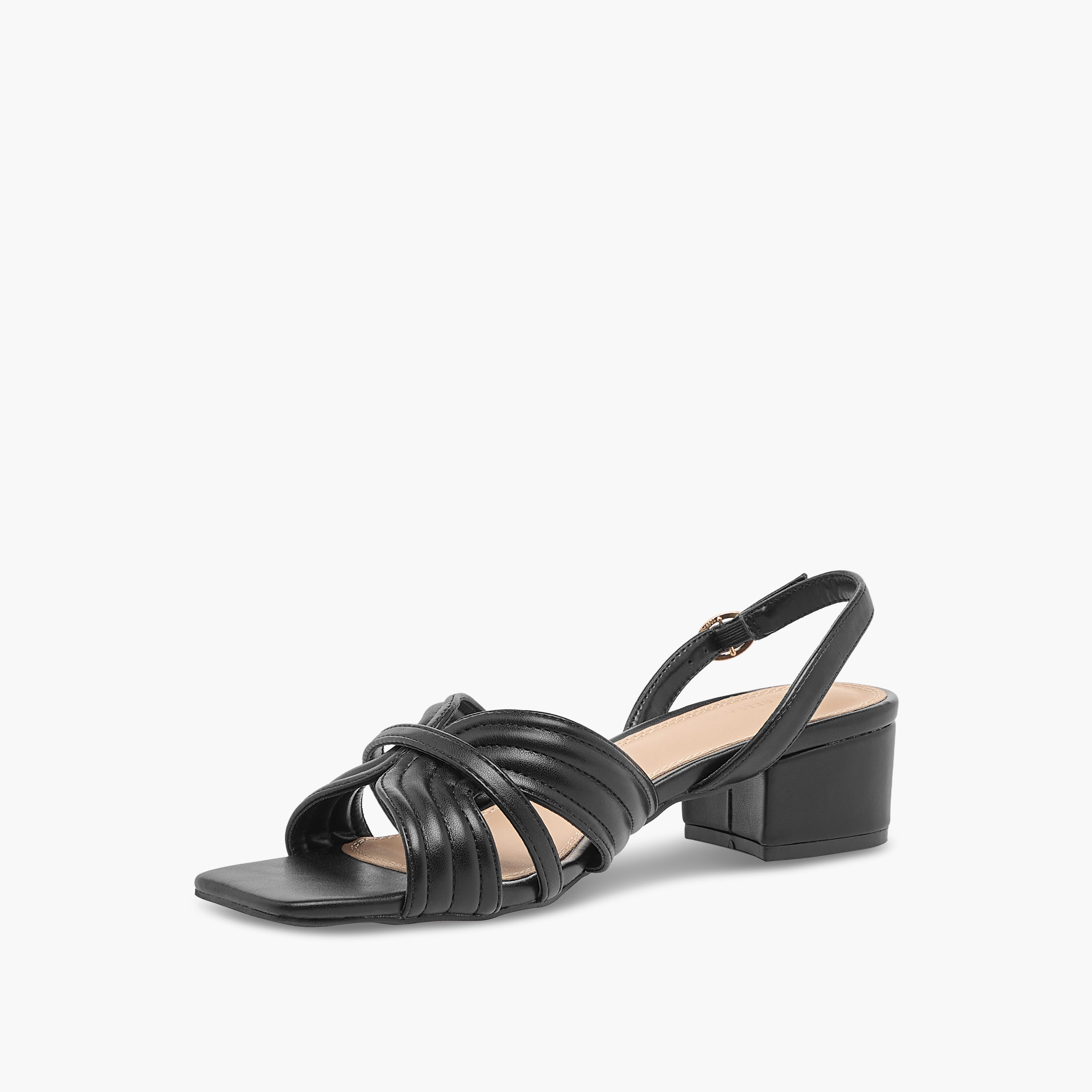 صندل بكعب عريض وأحزمة للنساء من فلورا بيلا-women-shoes-sandals-heeled-image-4
