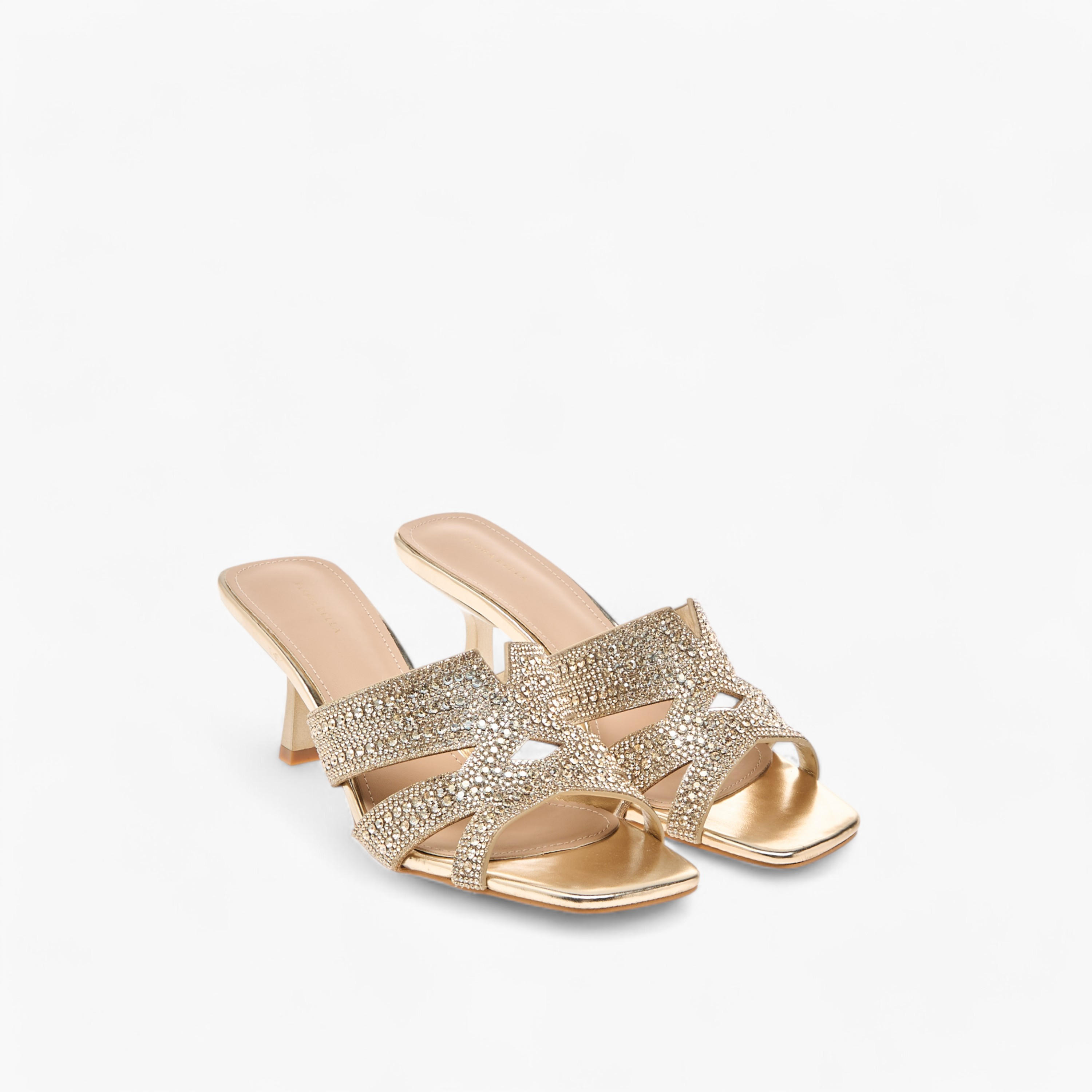 Flora Bella Embellished Slip-On Sandals with Flared Heels-women-shoes-sandals-heeled-image-1