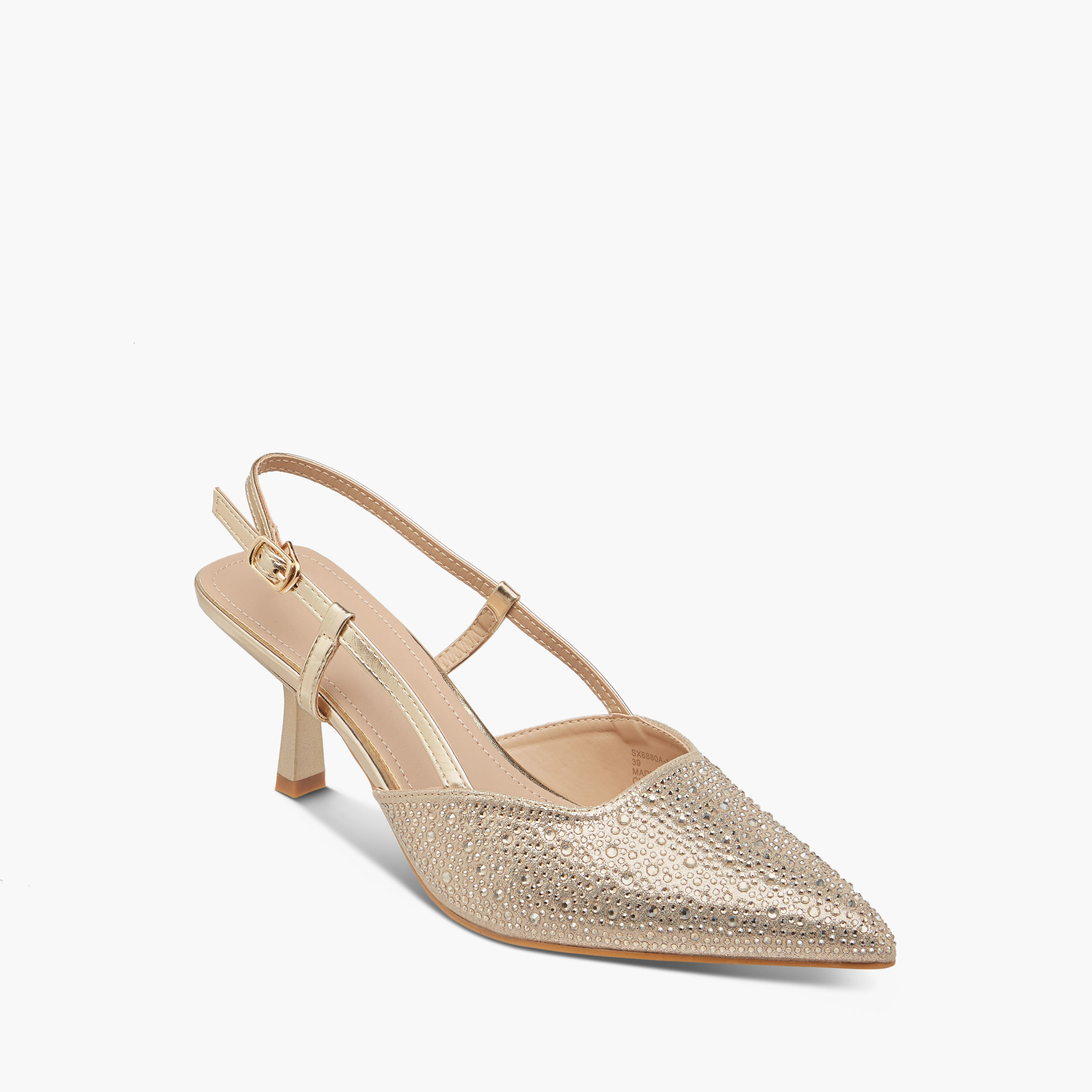 حذاء مزيّن بكعب واسع وحزام خلفي وإبزيم إغلاق من فلورا بيلا-women-shoes-heels-image-2