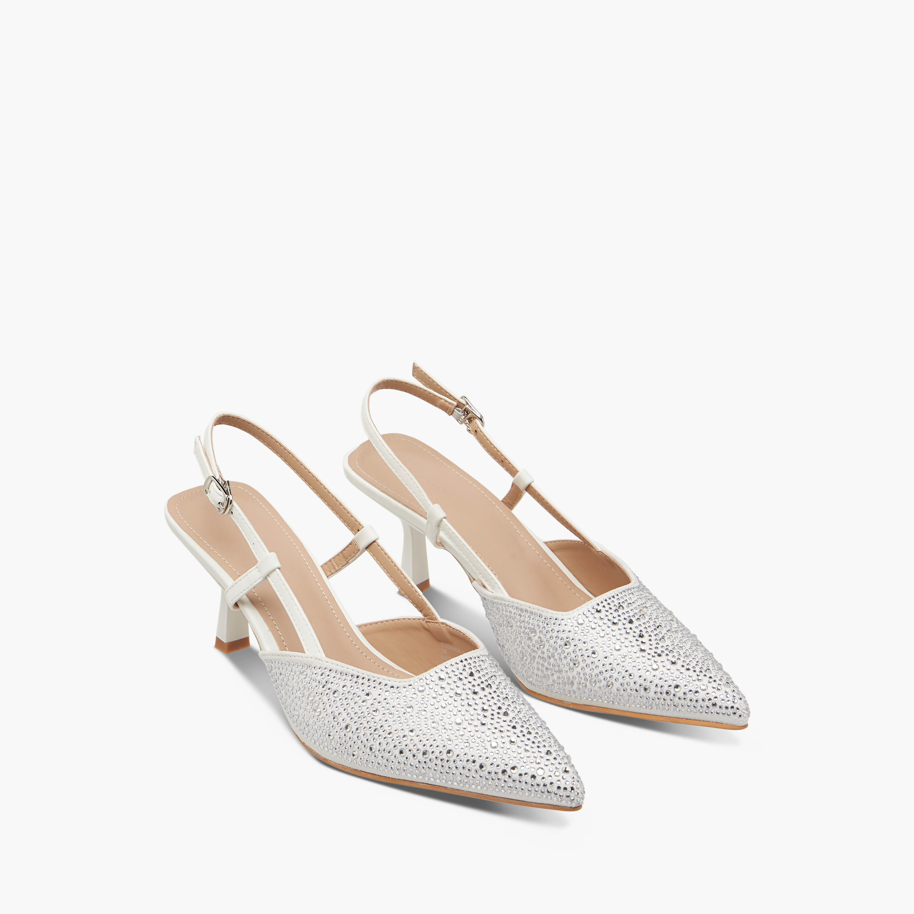 حذاء مزيّن بكعب واسع وحزام خلفي وإبزيم إغلاق من فلورا بيلا-women-shoes-heels-image-1