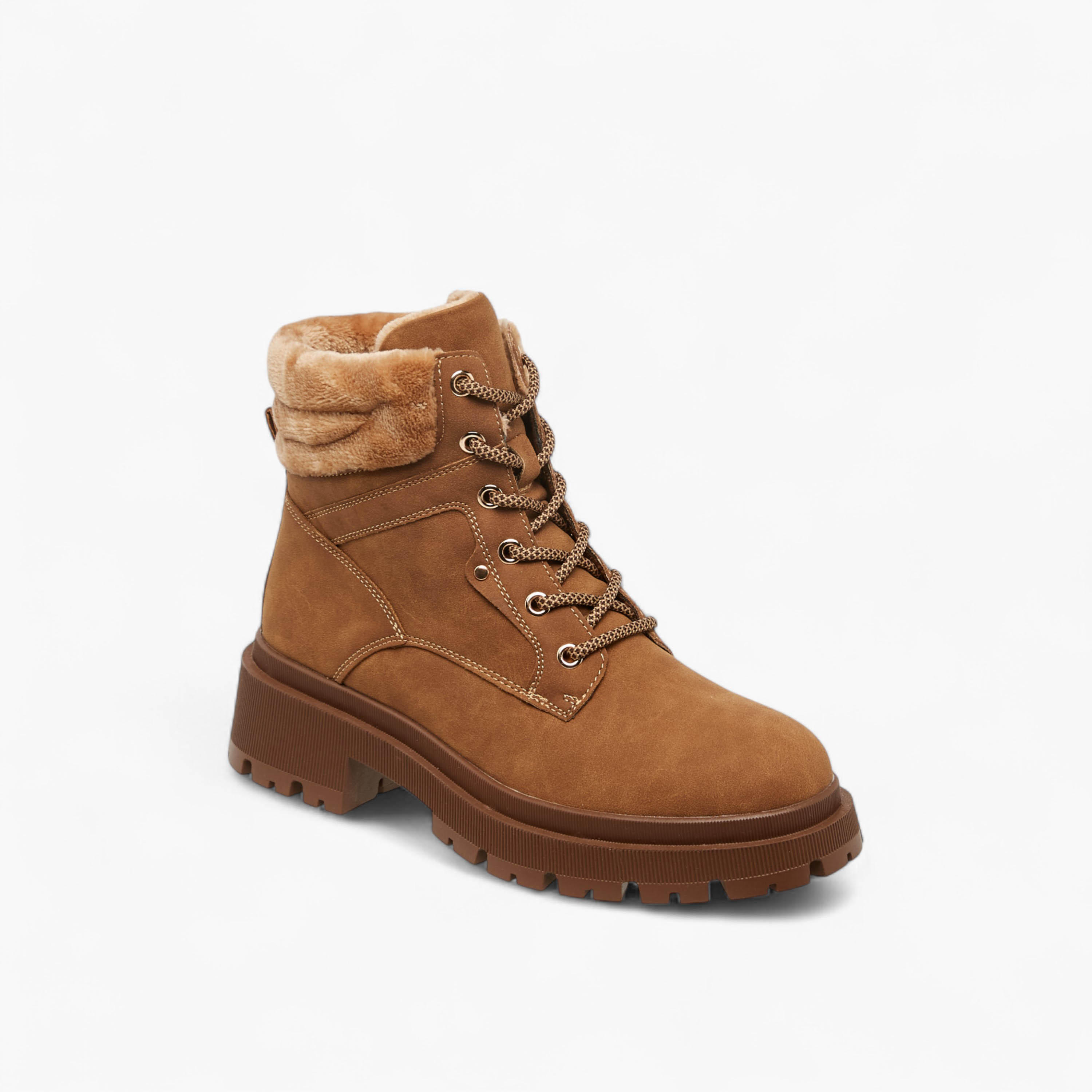 Flora Bella Solid Lace-Up Ankle Boots with Pull Tab-women-shoes-boots-image-2