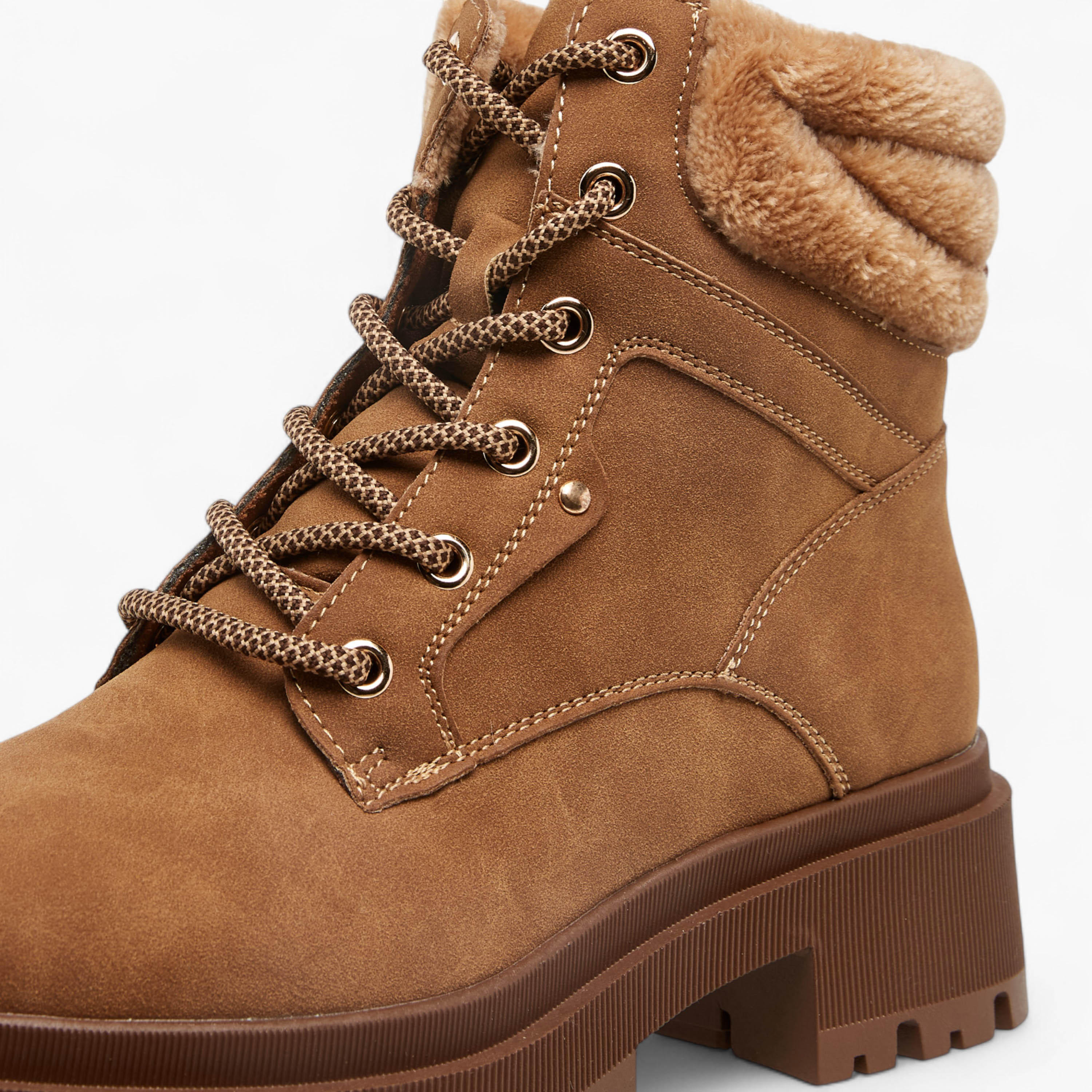 Flora Bella Solid Lace-Up Ankle Boots with Pull Tab-women-shoes-boots-image-4