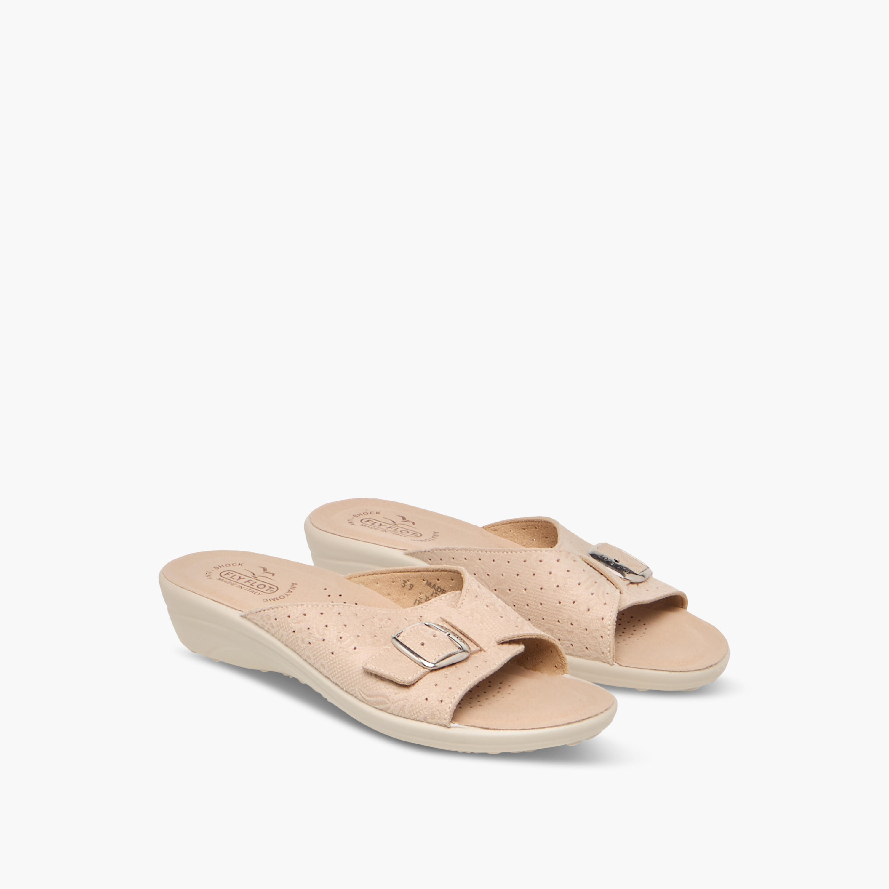 صندل مريح مثقب سهل الارتداء بكعب ويدج من فلايفلوت-women-shoes-sandals-heeled-image-1