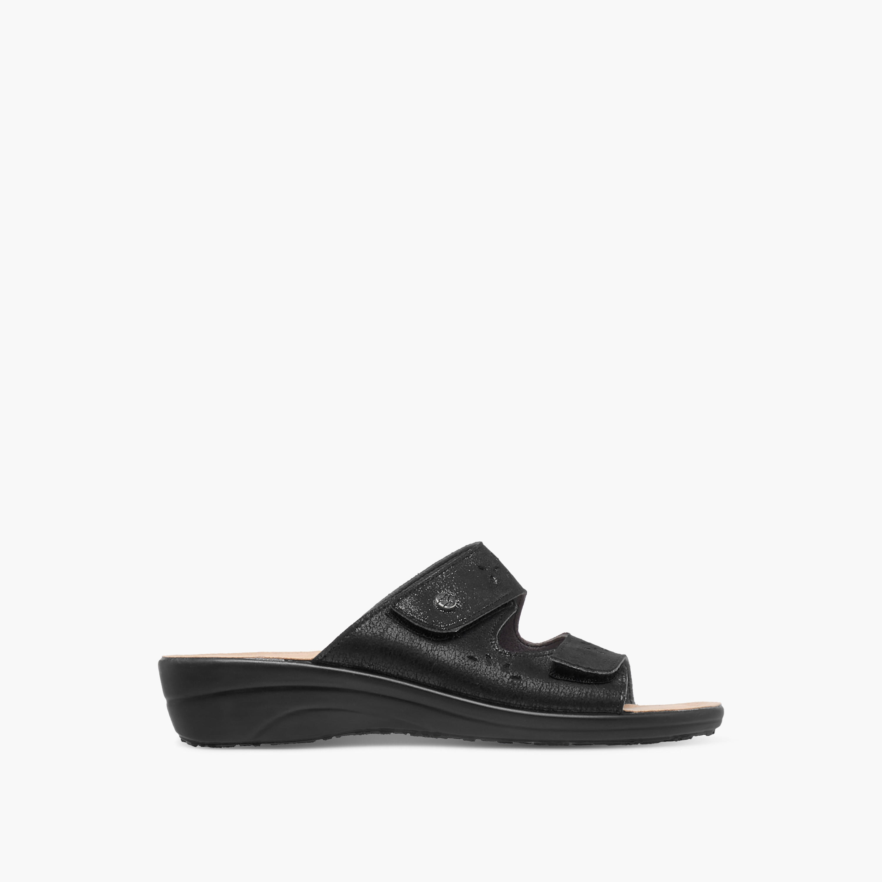 FlyFlot Cutout Detail Slip-On Comfort Sandals with Wedge Heels-women-shoes-sandals-heeled-image-3