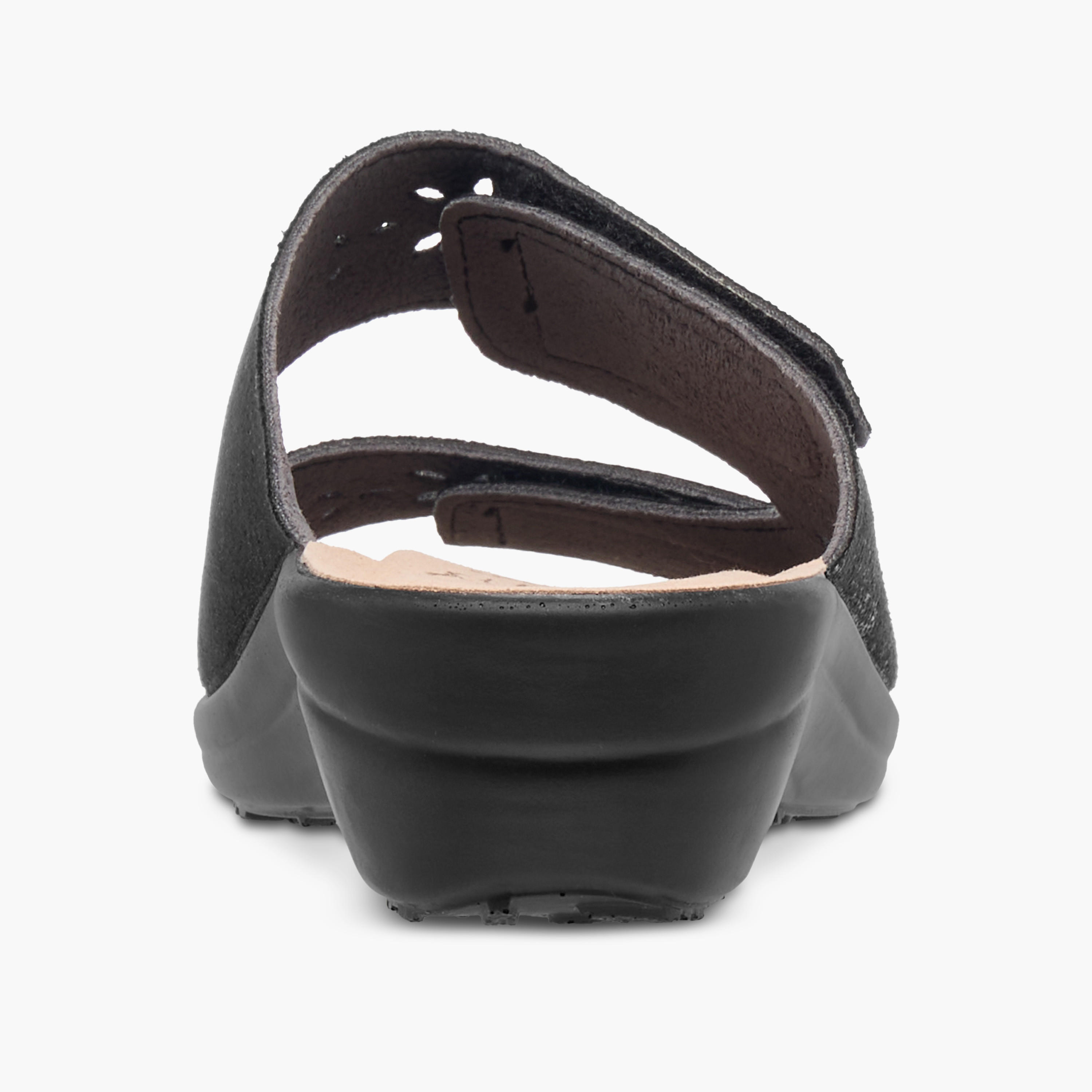 FlyFlot Cutout Detail Slip-On Comfort Sandals with Wedge Heels-women-shoes-sandals-heeled-image-5