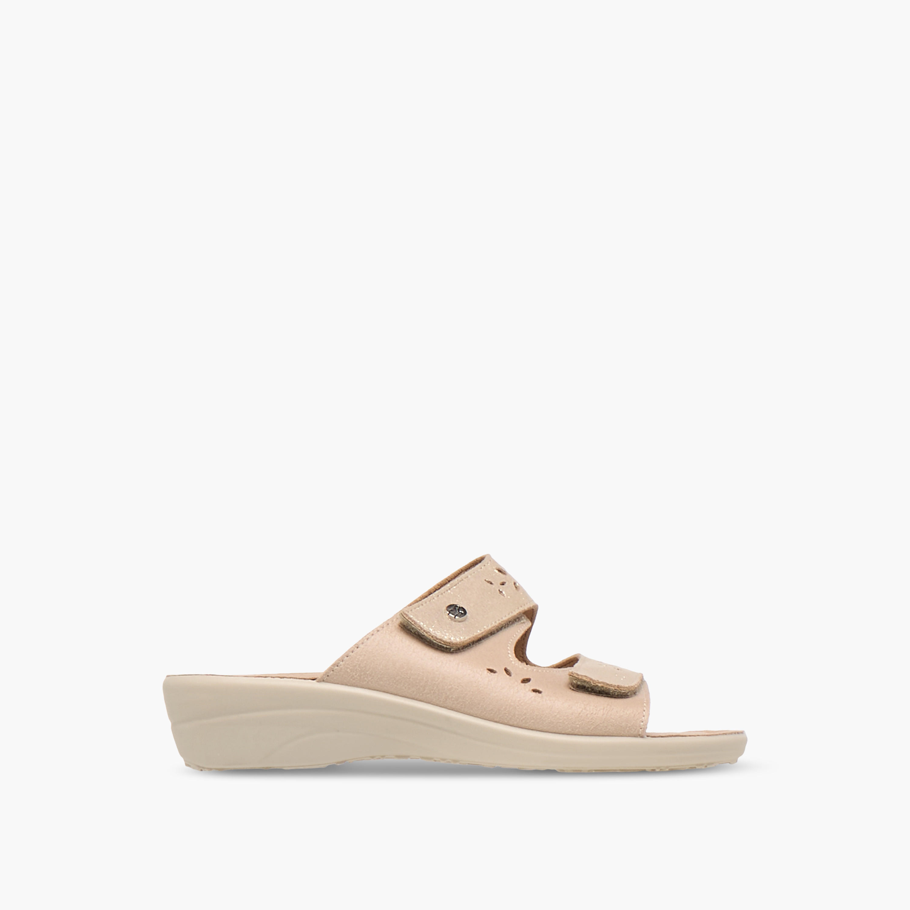 FlyFlot Cutout Detail Slip-On Comfort Sandals with Wedge Heels-women-shoes-sandals-heeled-image-3